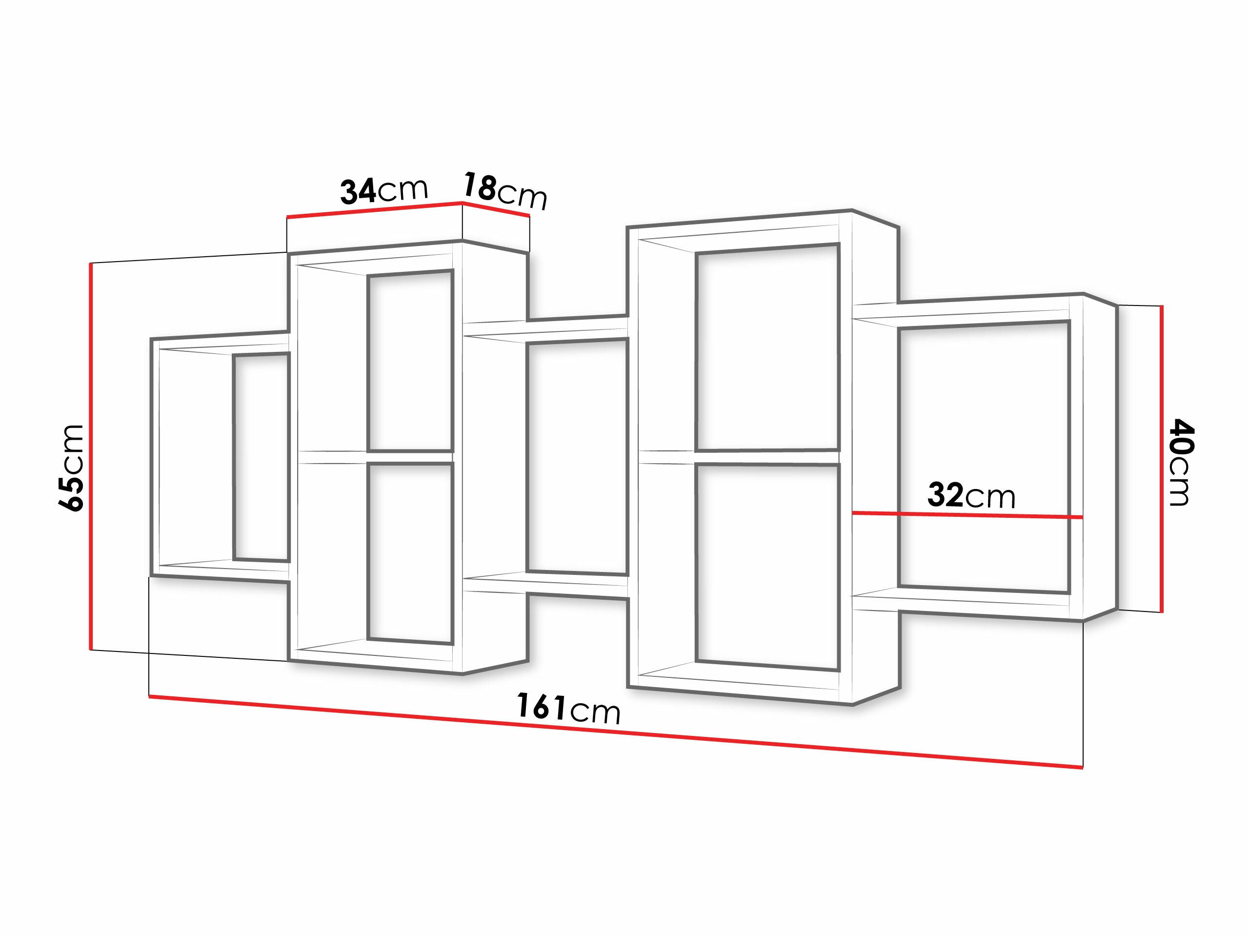 Wall shelf Lexicon (Concrete)
