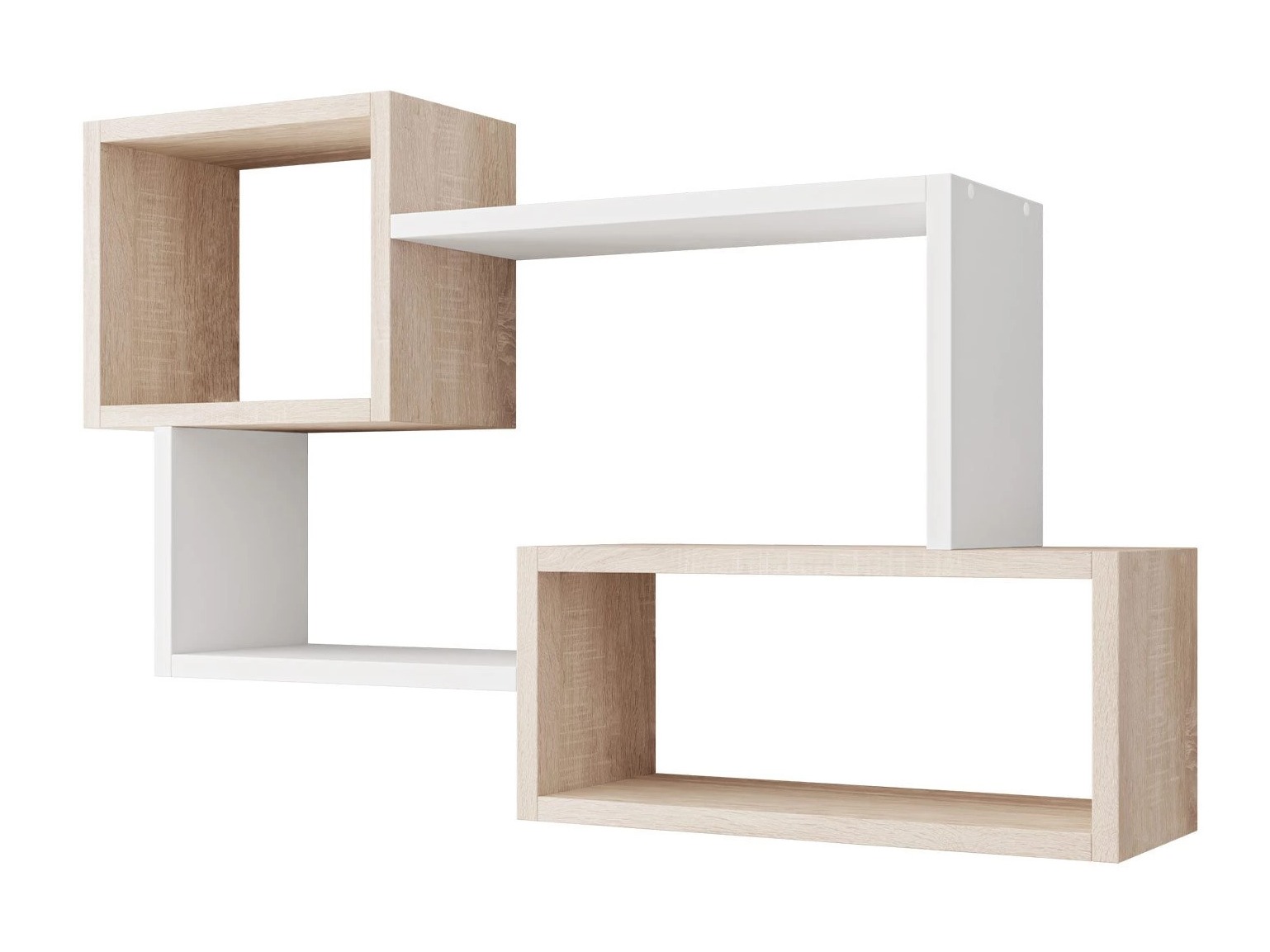 Wall shelf Lexicon II (Sonoma oak + White)