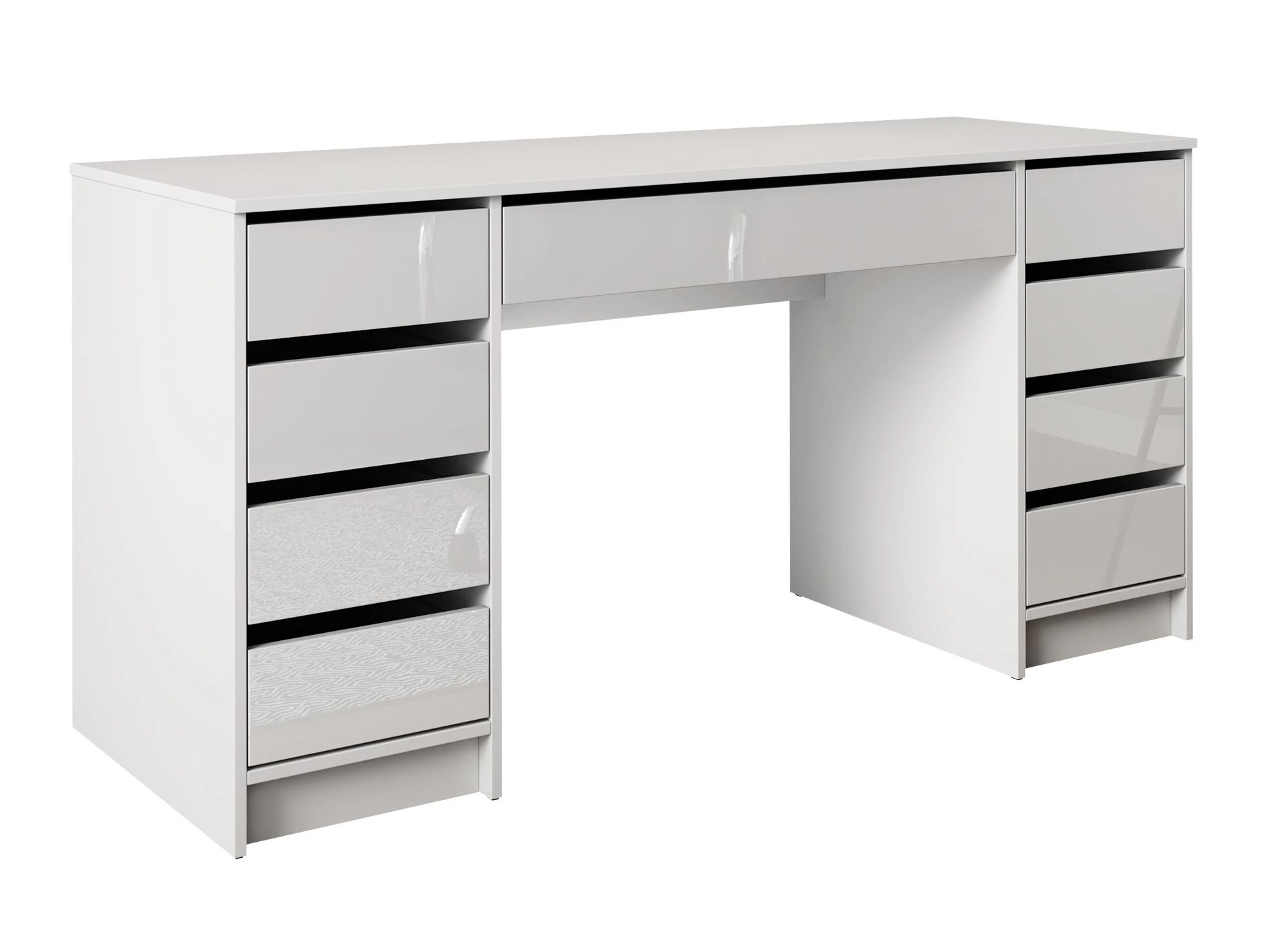 Desk Comfivo Terros II (Glossy white + White)