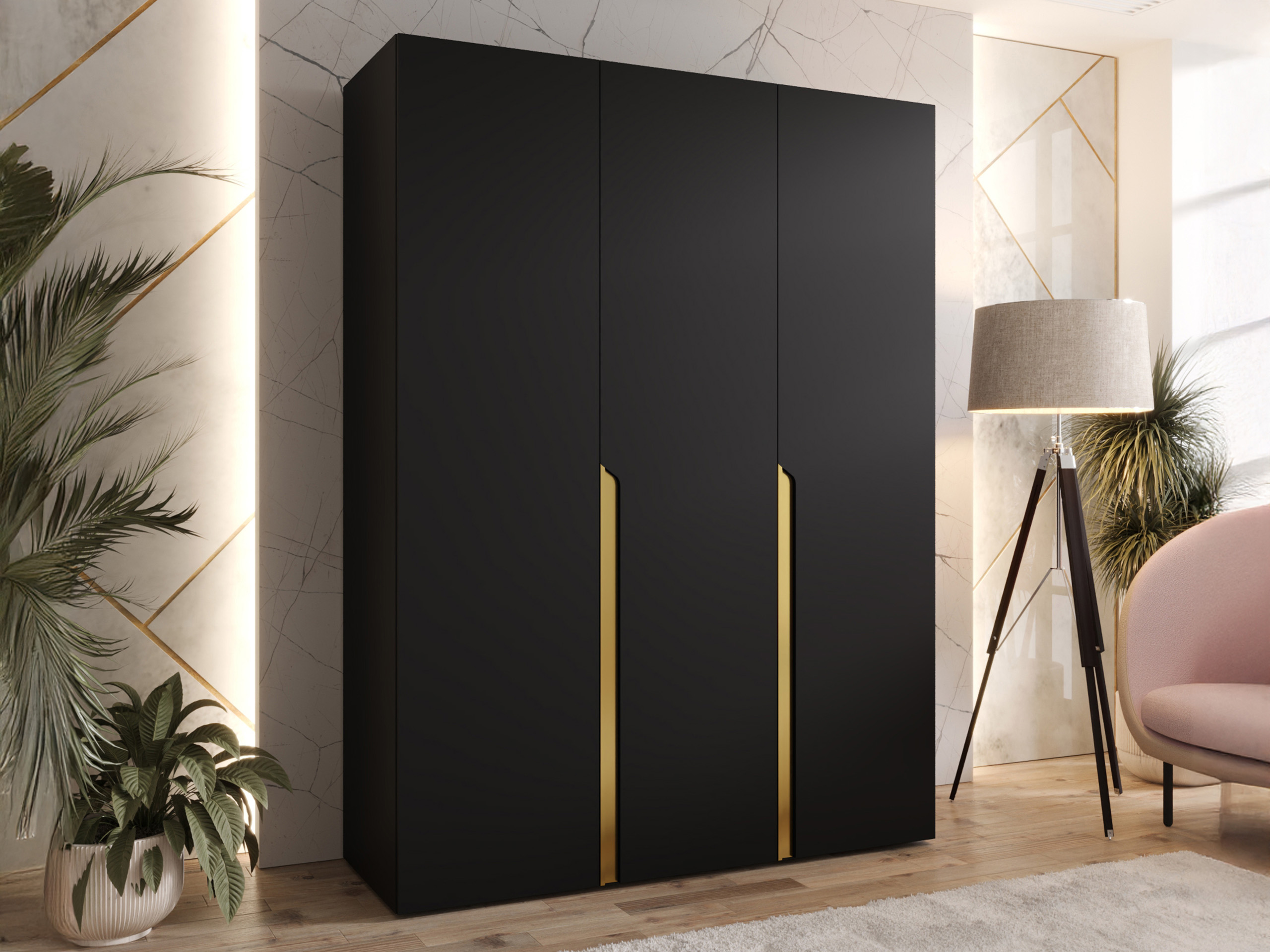 Wardrobe Hartford 580 (Black)