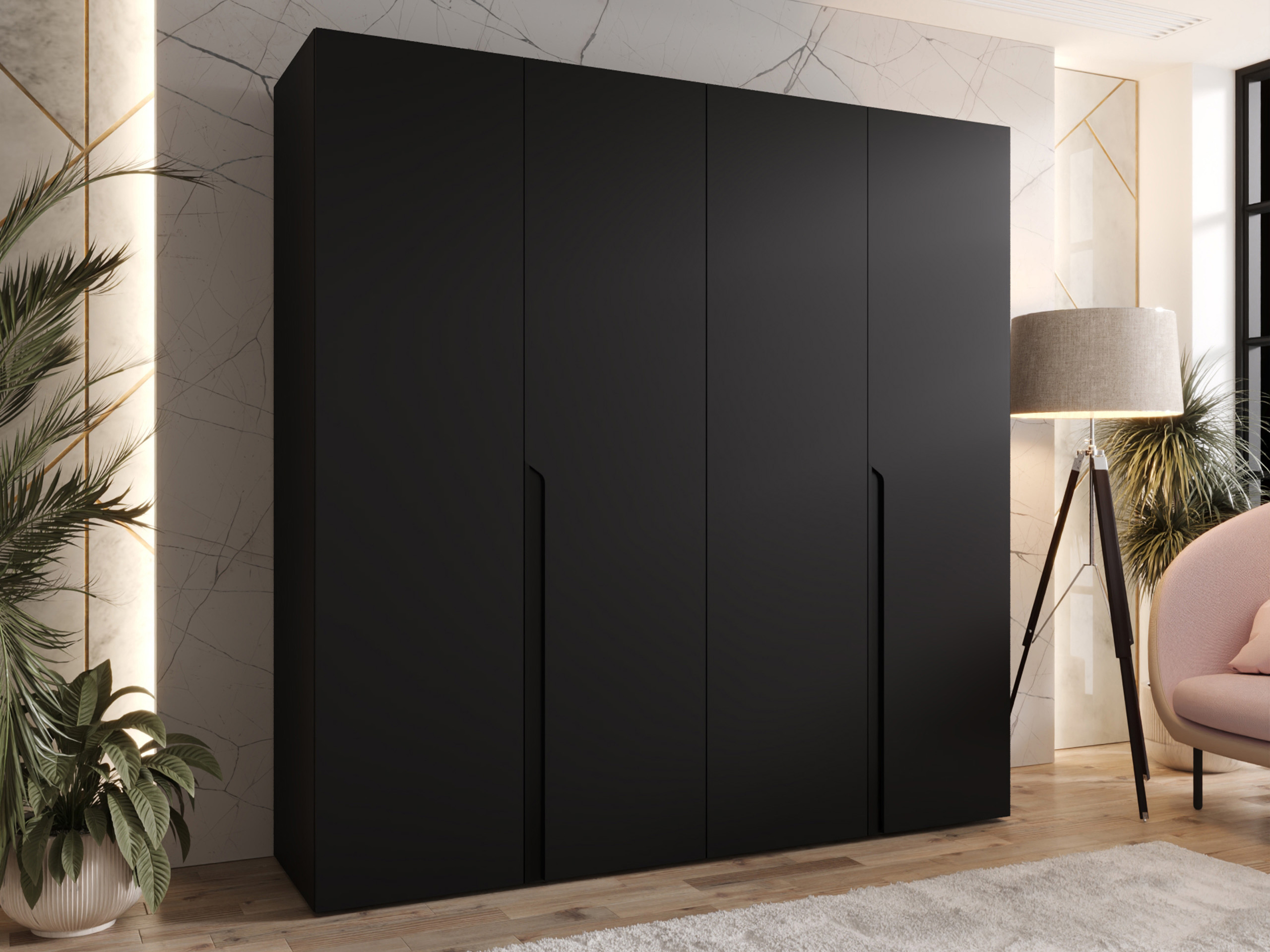 Wardrobe Hartford 581 (Black)