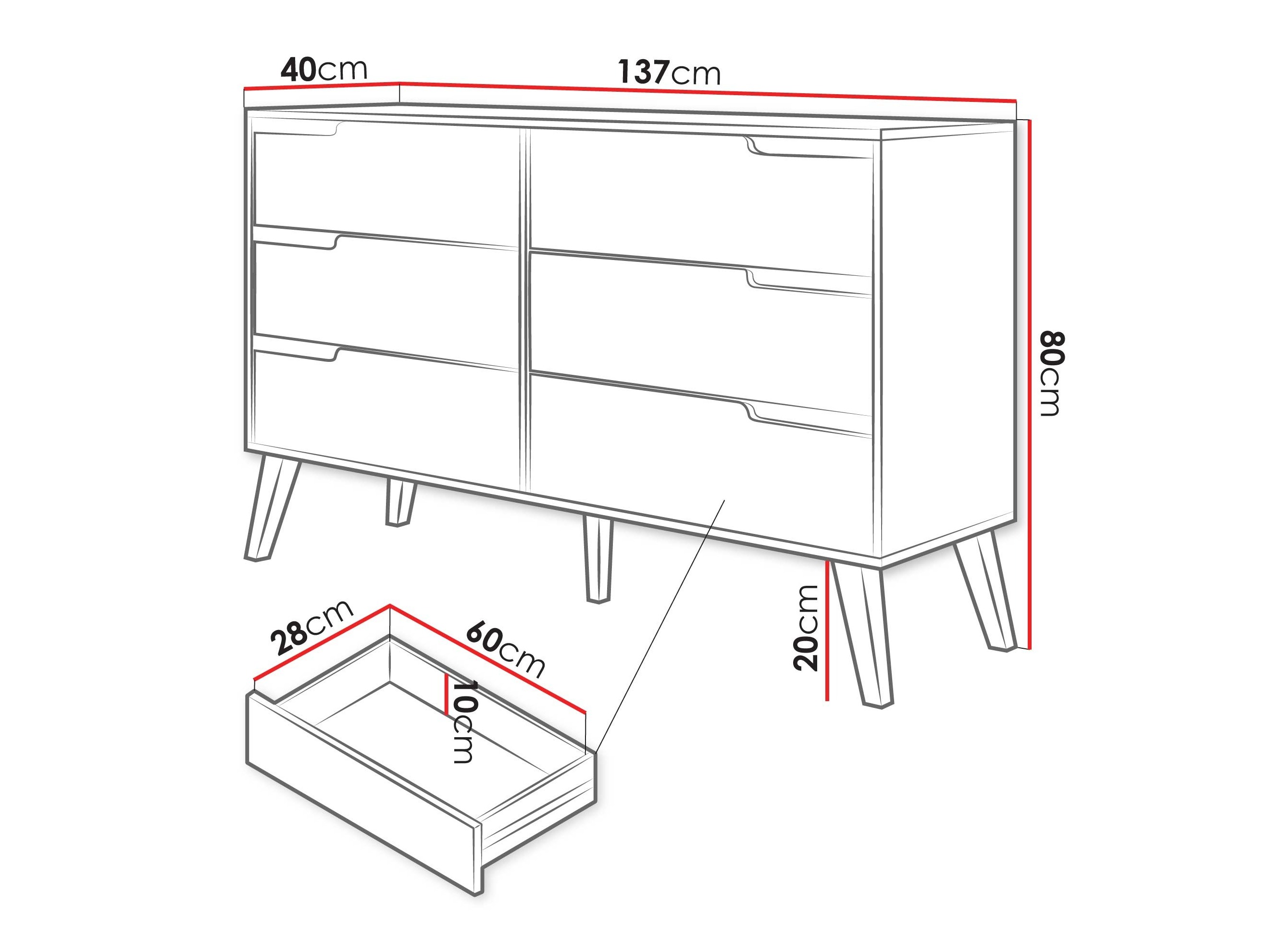 Chest of drawers Otis II (Cashmere)