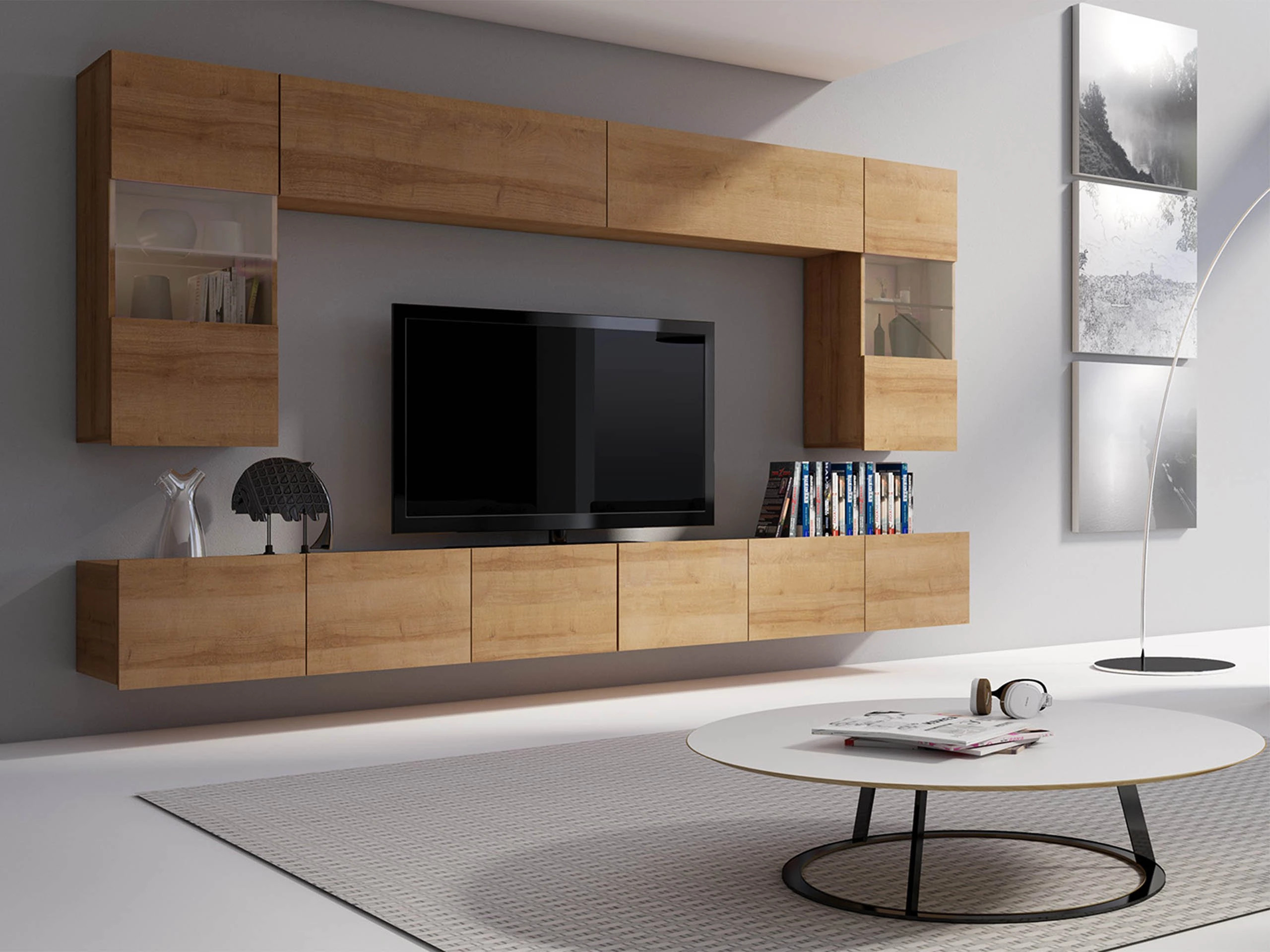Wall cabinet Remus (Golden oak)