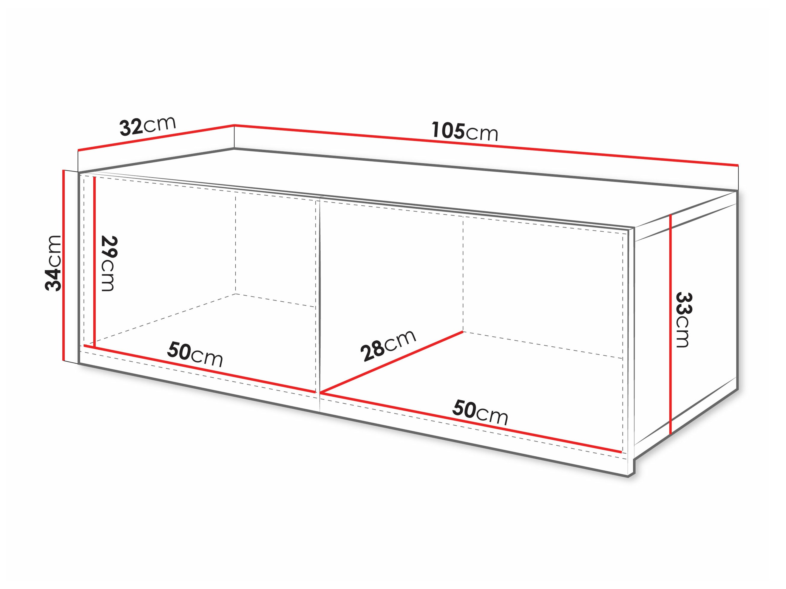 Wall cabinet Remus (White + Glossy white)