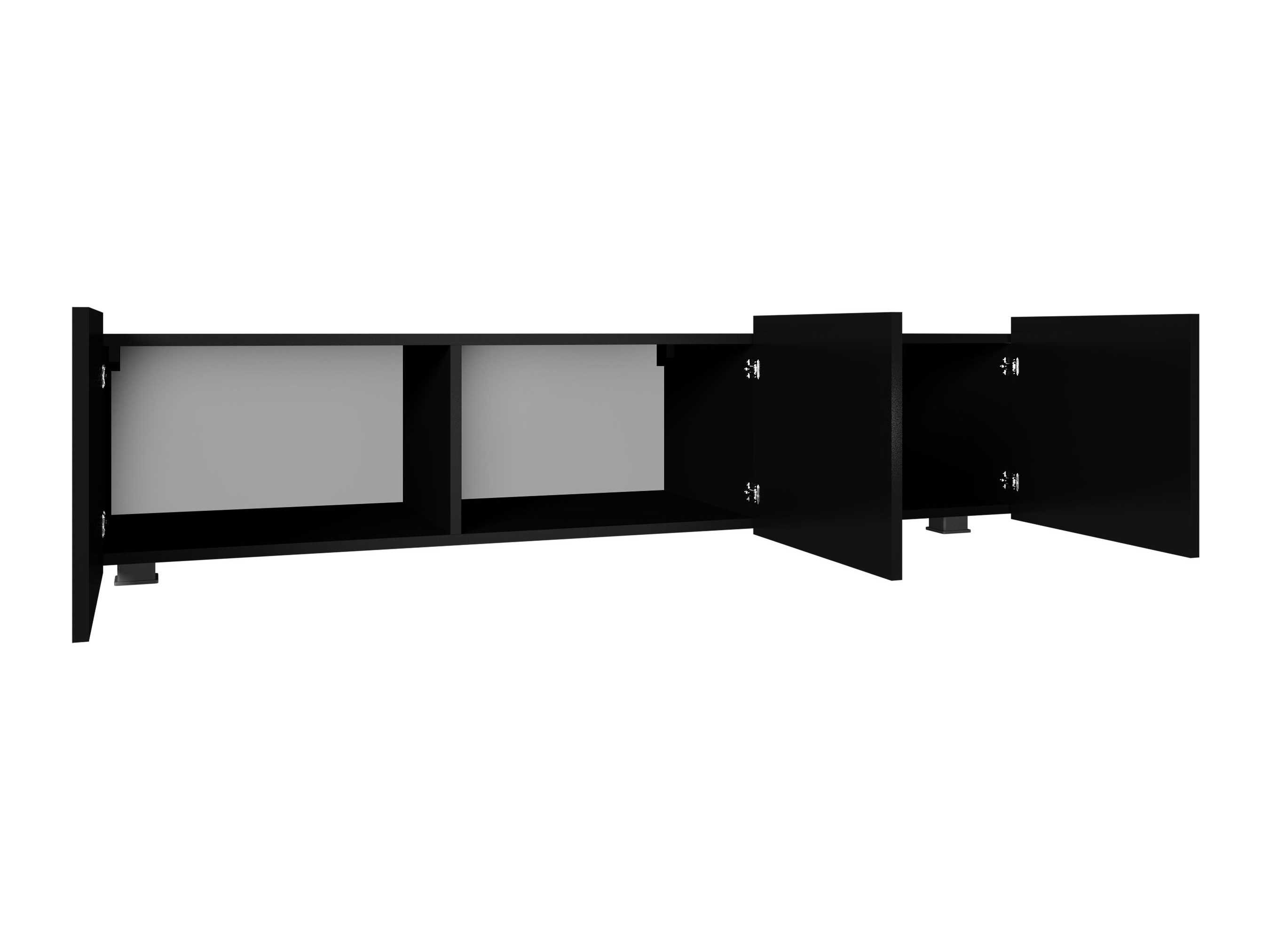 TV stand Remus (White + Glossy white)