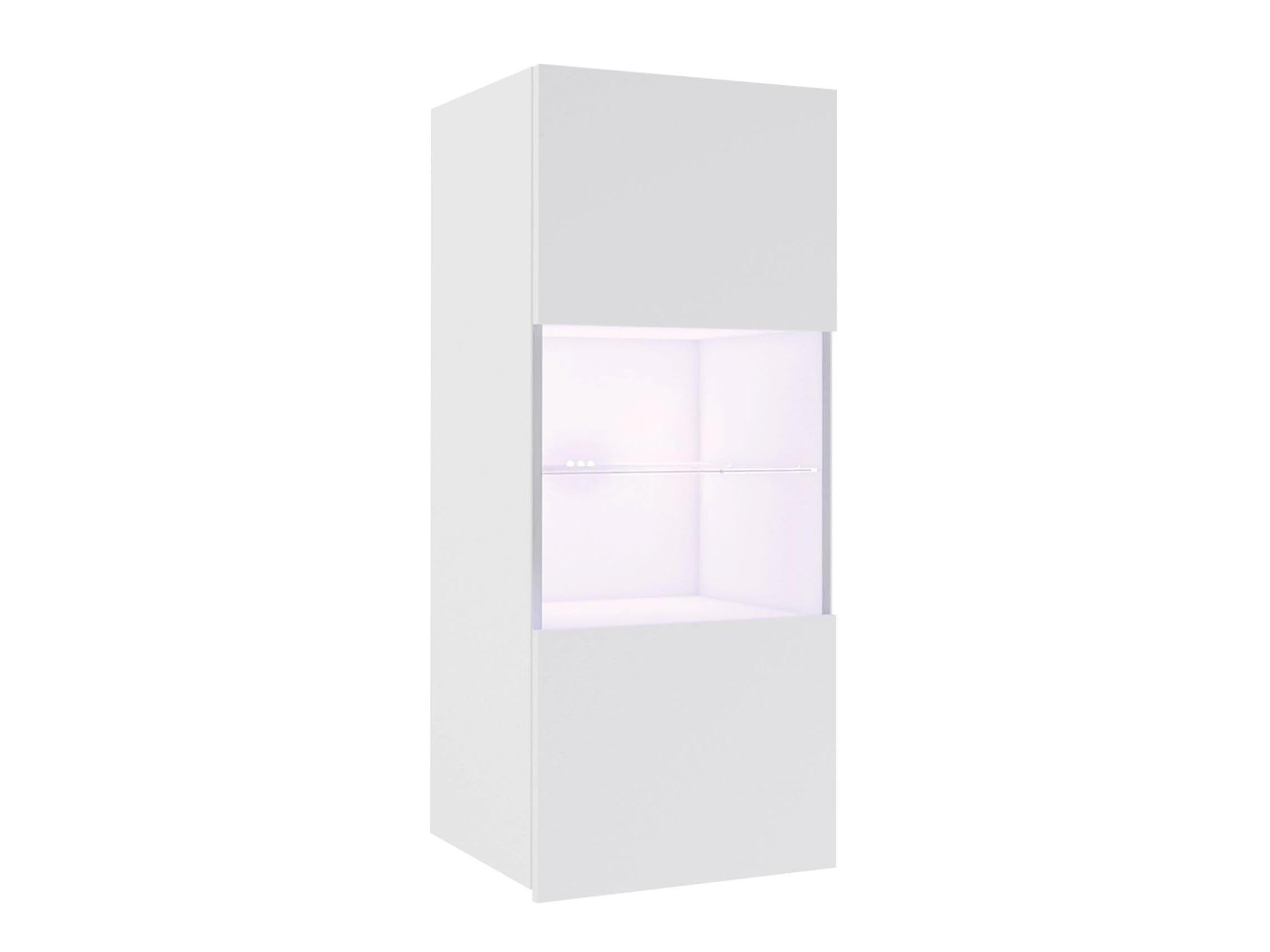 Wall cabinet Remus I (White + Glossy white)