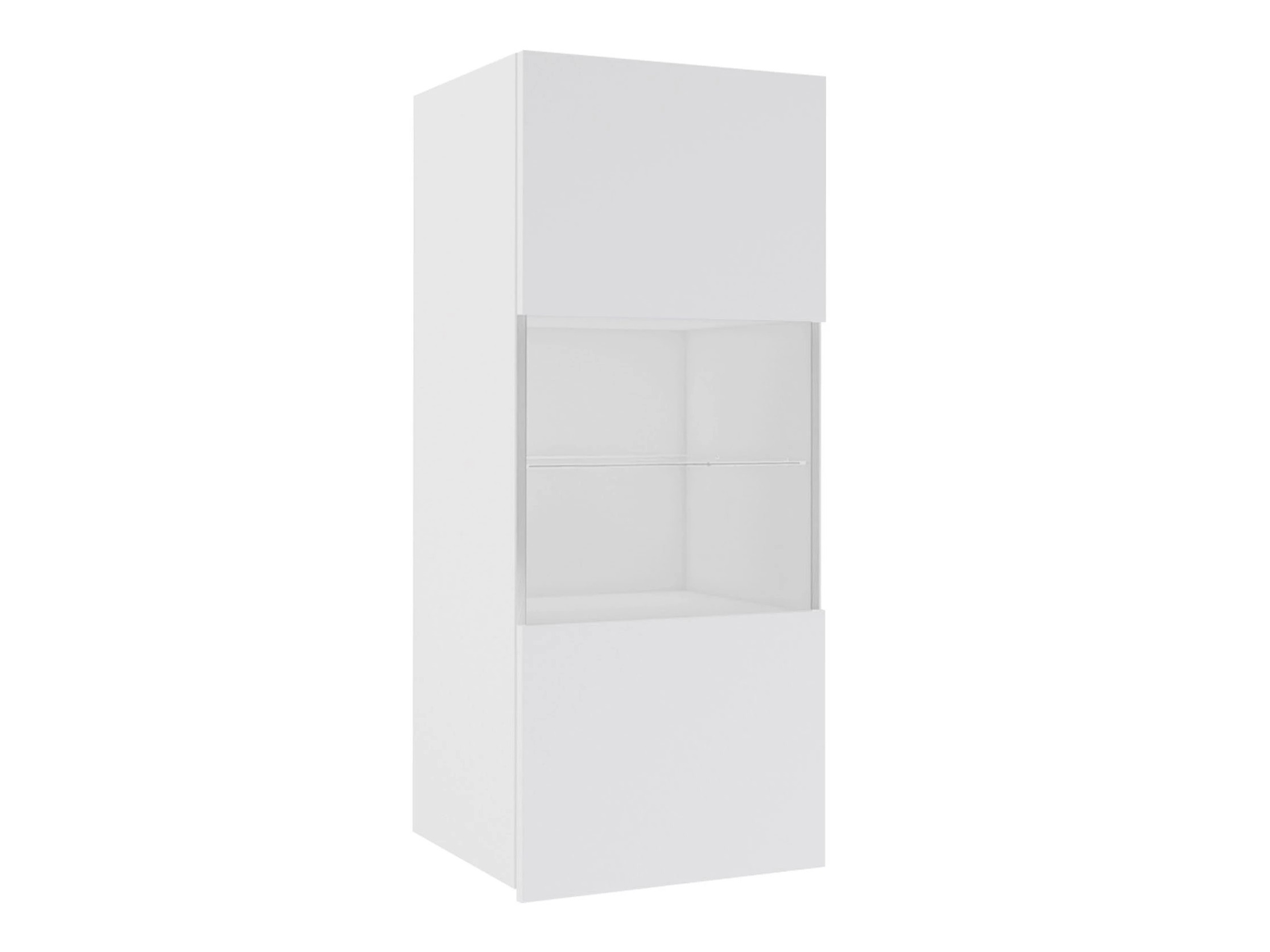 Wall cabinet Remus I (White + Glossy white)