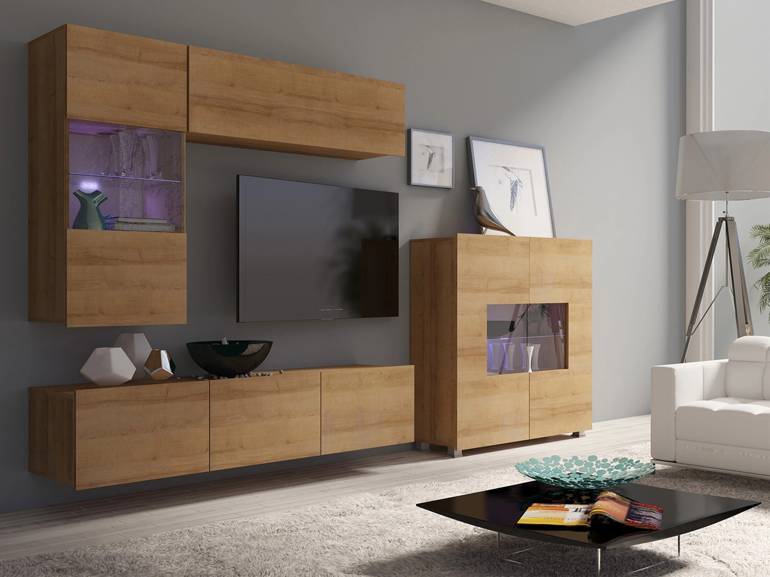 Living room set Remus III (Golden oak)