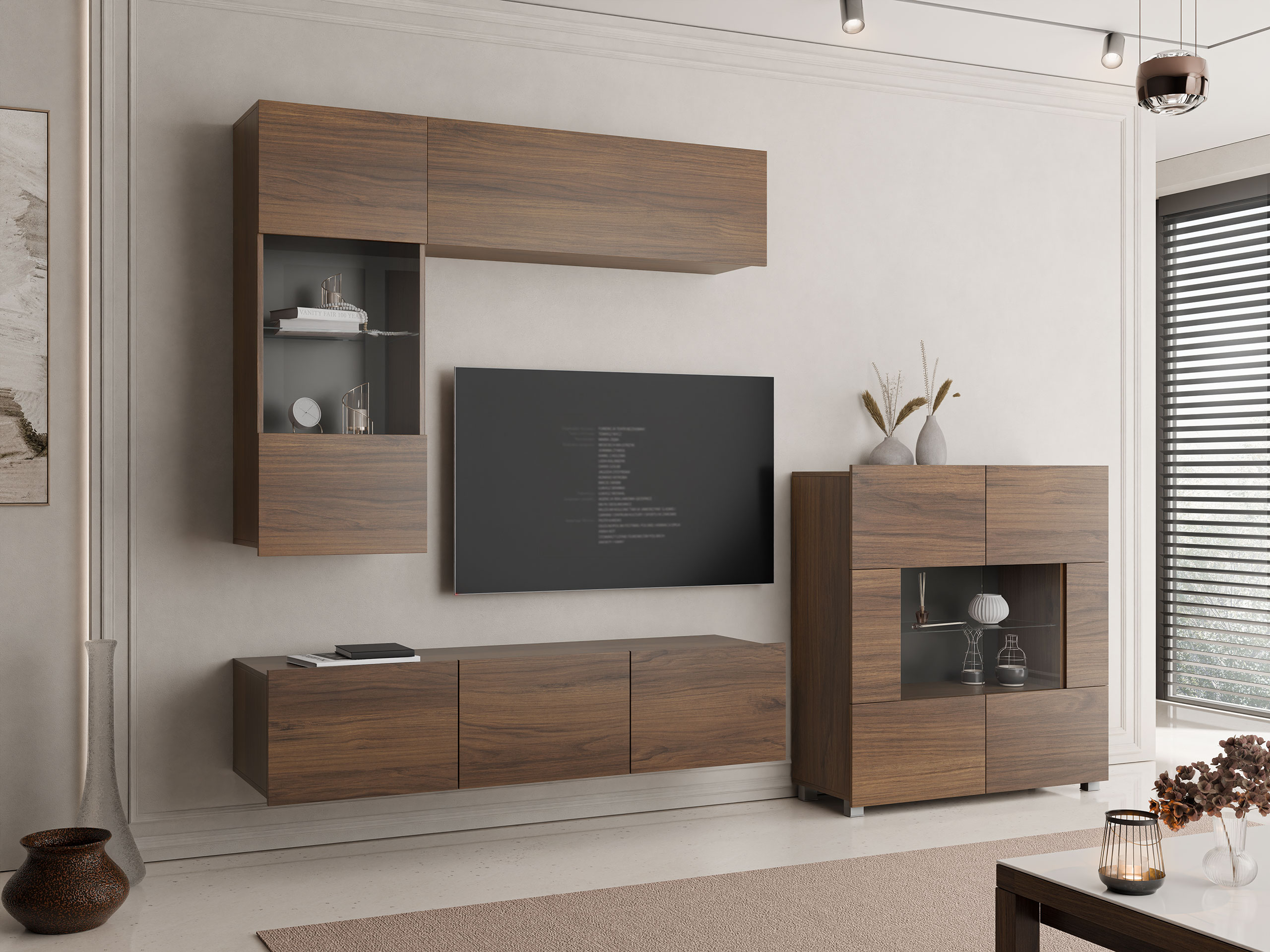 Living room set Remus III (Walnut)