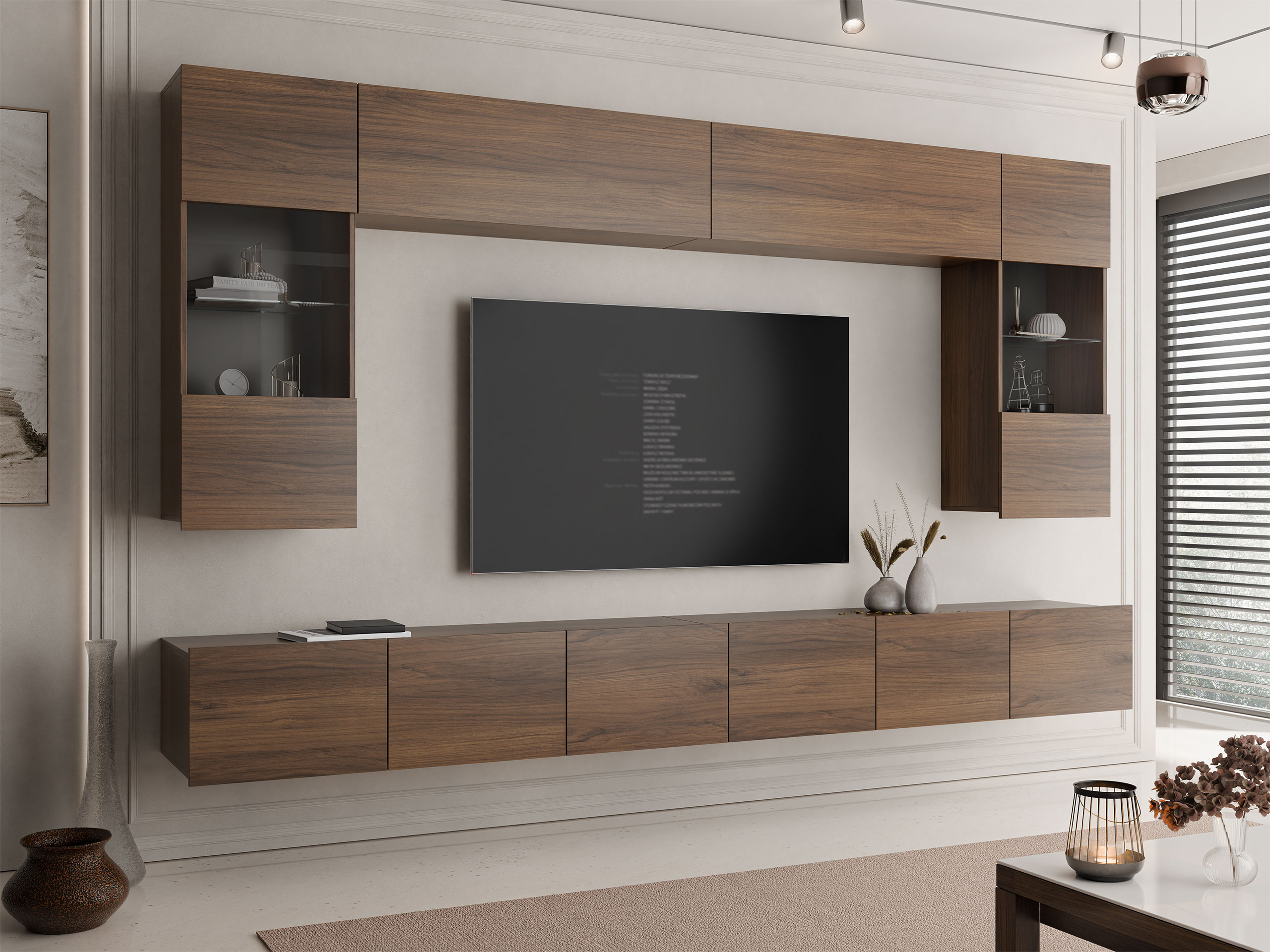 Living room set Remus I (Walnut)