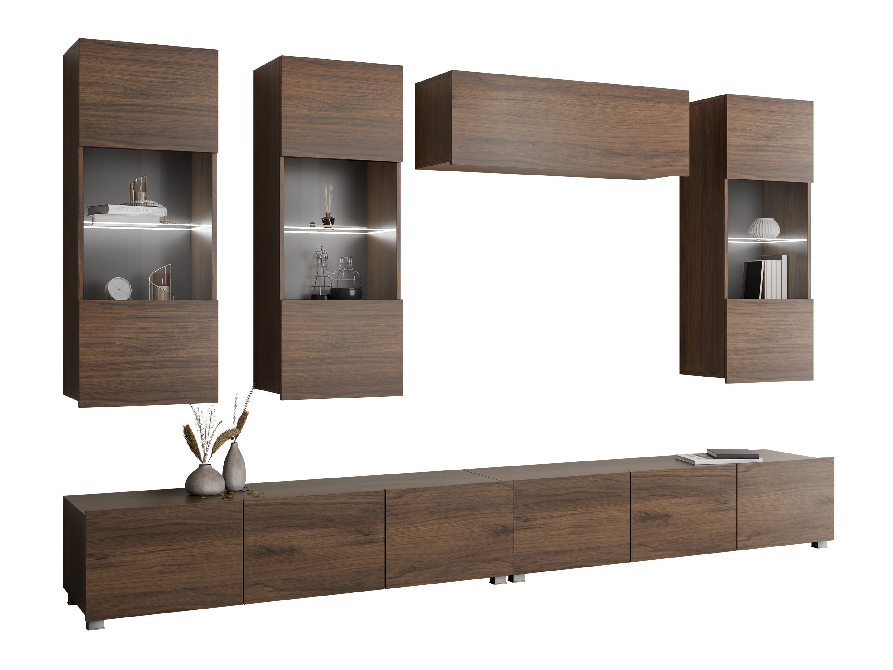 Living room set Remus V (Walnut)