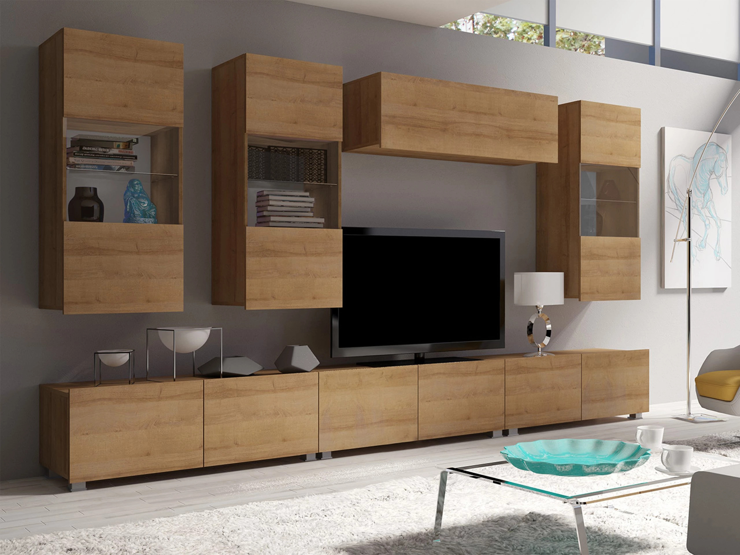 Living room set Remus XI (Golden oak)