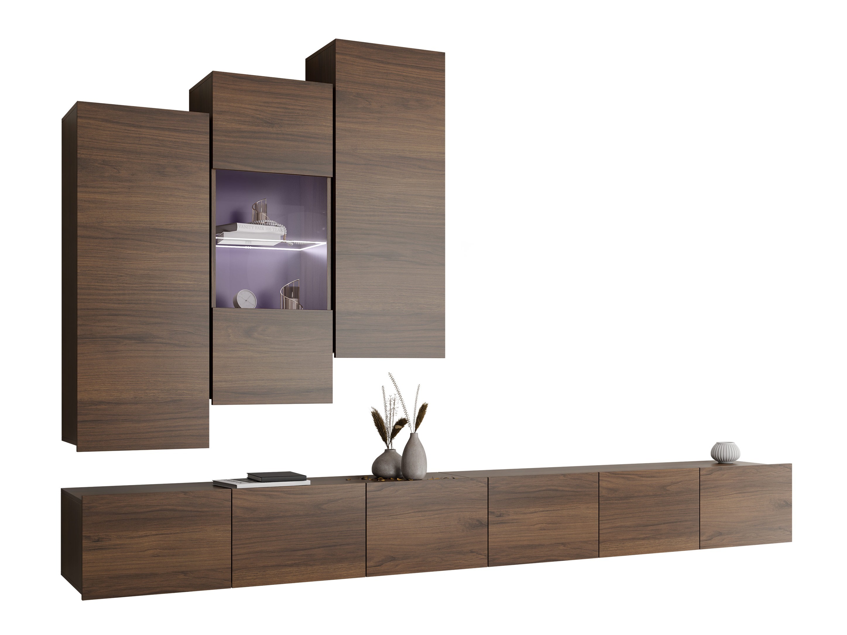 Living room set Remus XVII (Walnut)