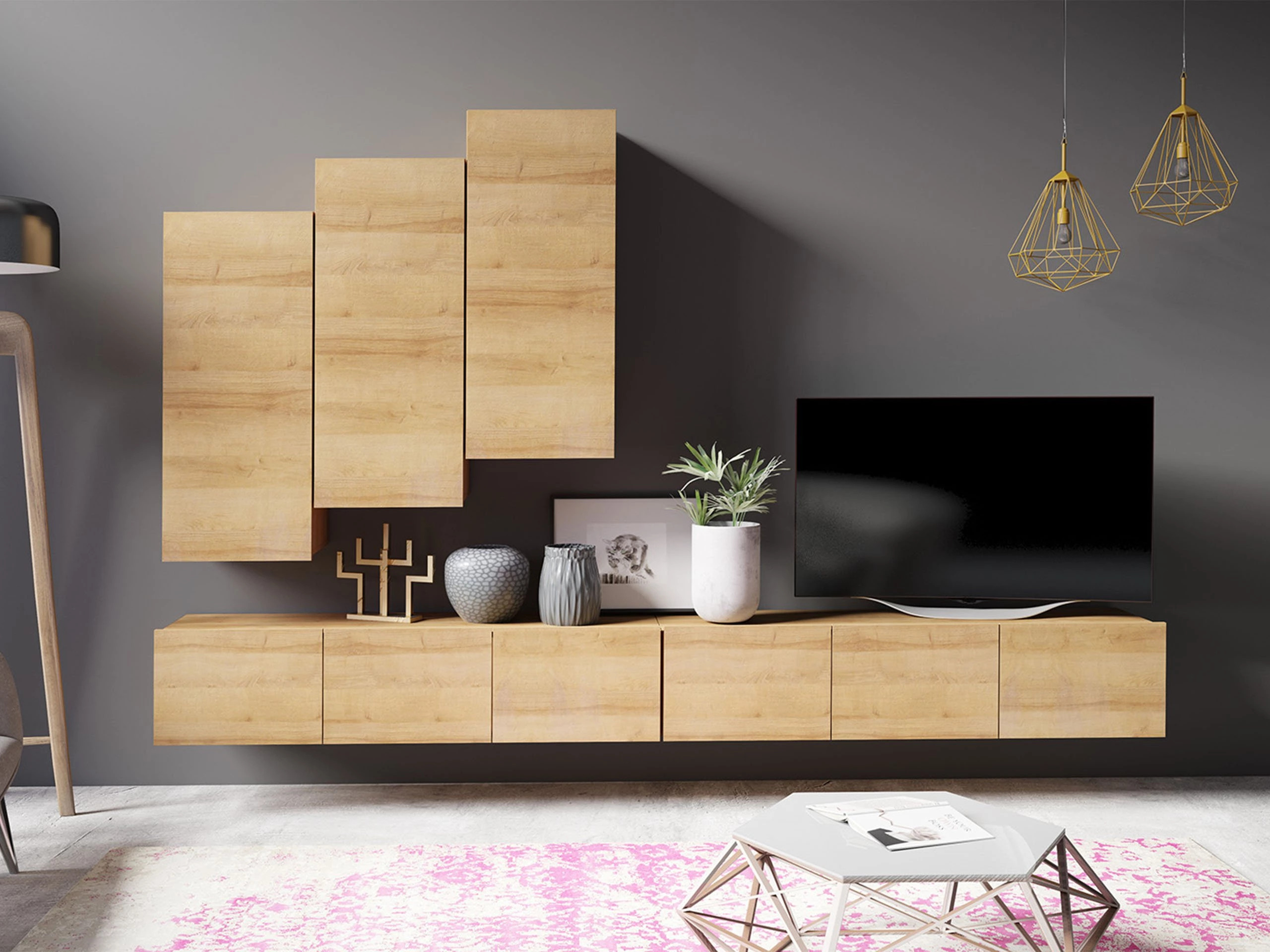 Living room set Remus XX (Golden oak)