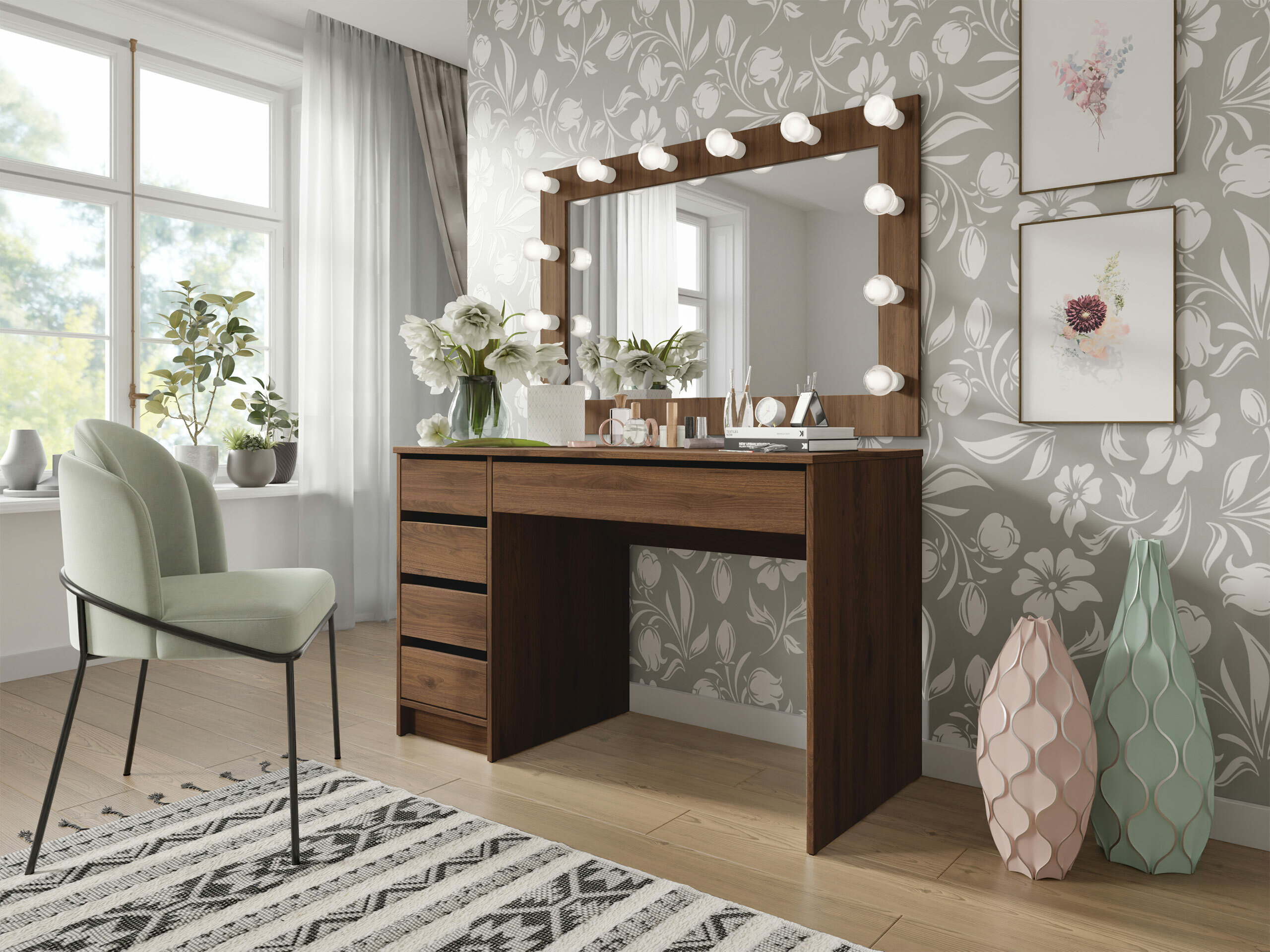 Desk Comfivo Terros I (Walnut)