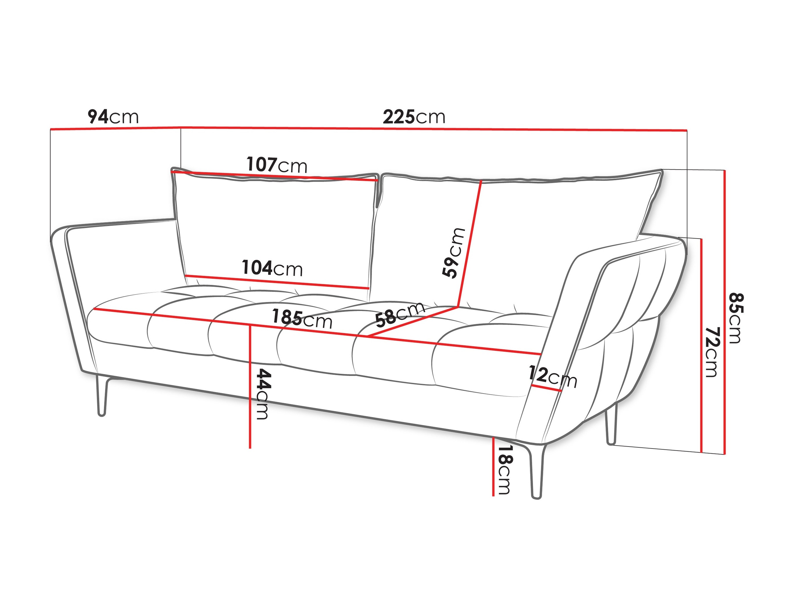 Sofa TrendyNest Villis (Aphrodite 01)