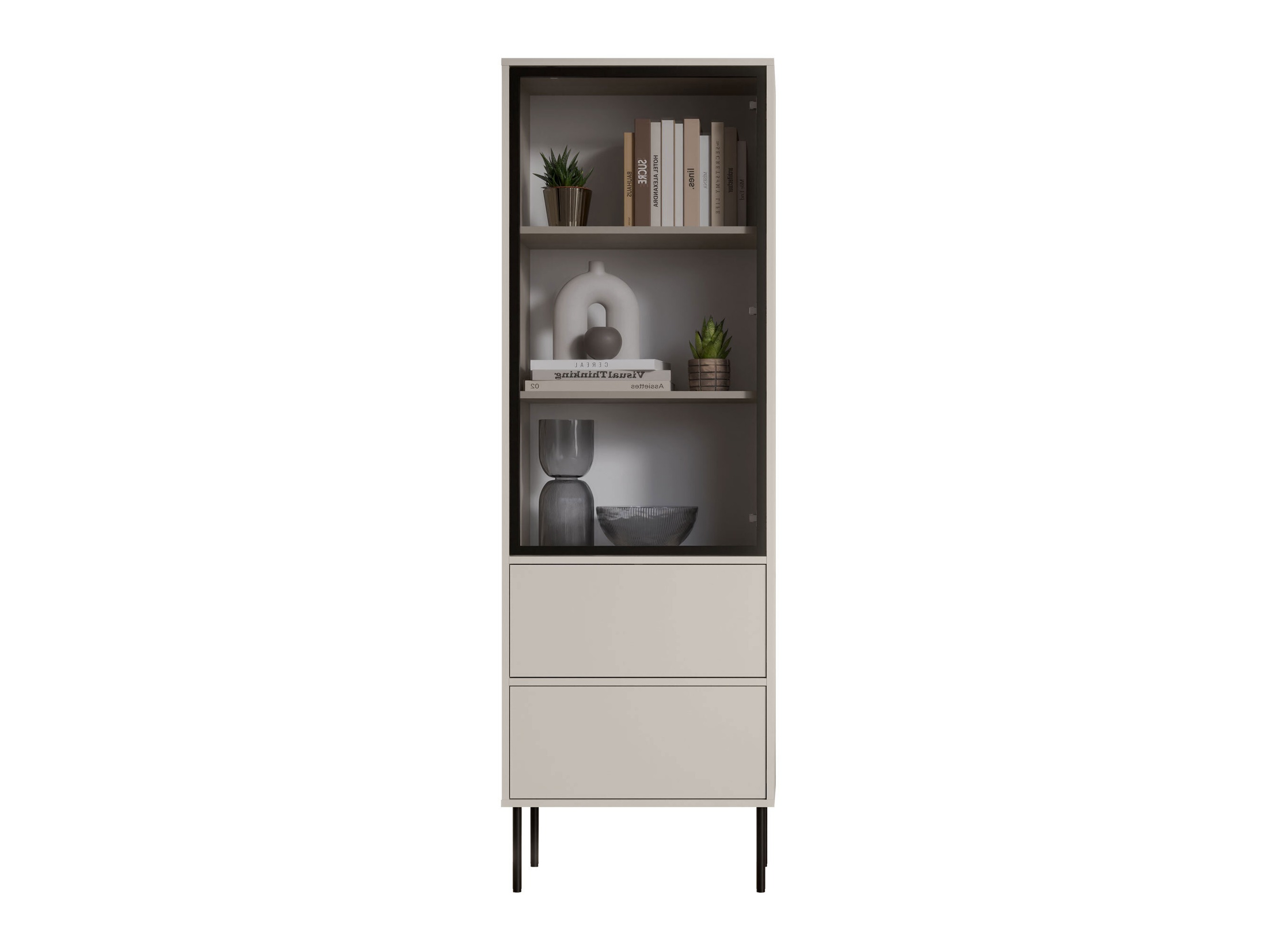 Bookcase Merevai 105 (Cashmere)