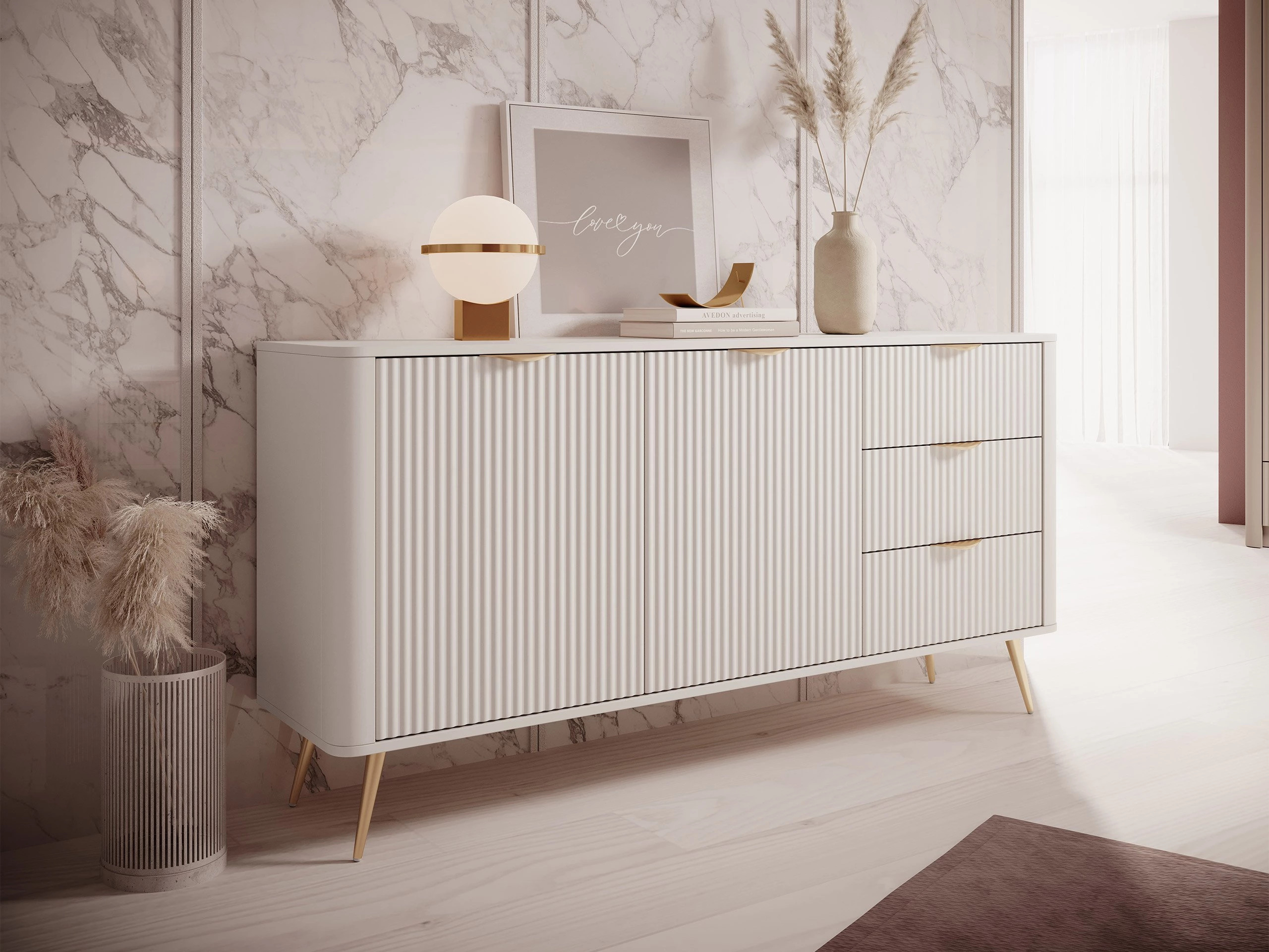 Chest of drawers Lectum I (Beige)