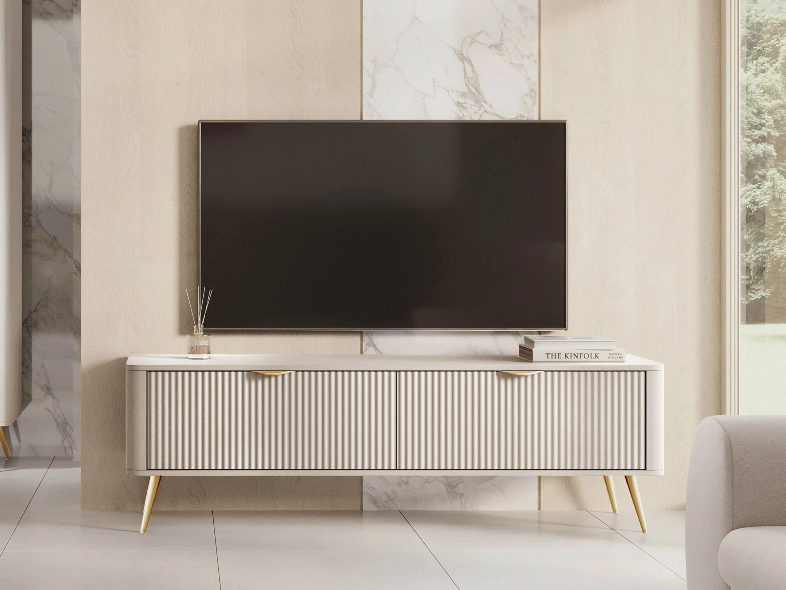 TV stand Lectum (Beige)