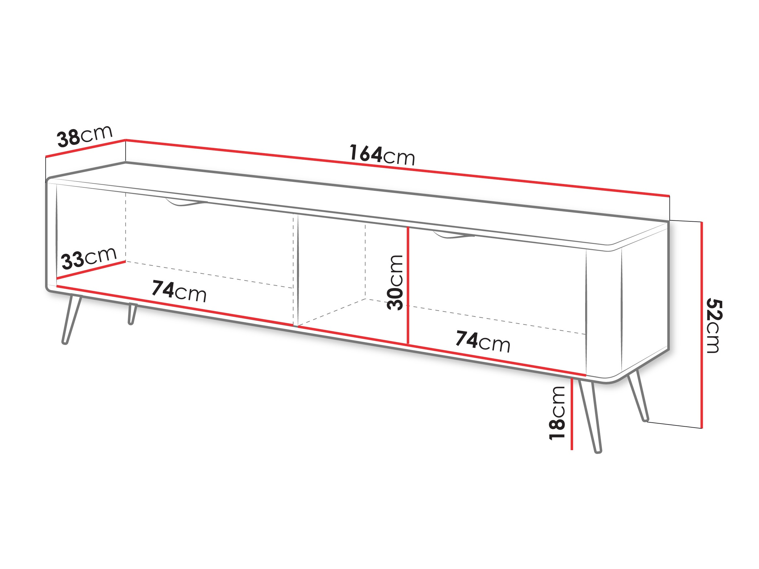 TV stand Lectum (Beige)