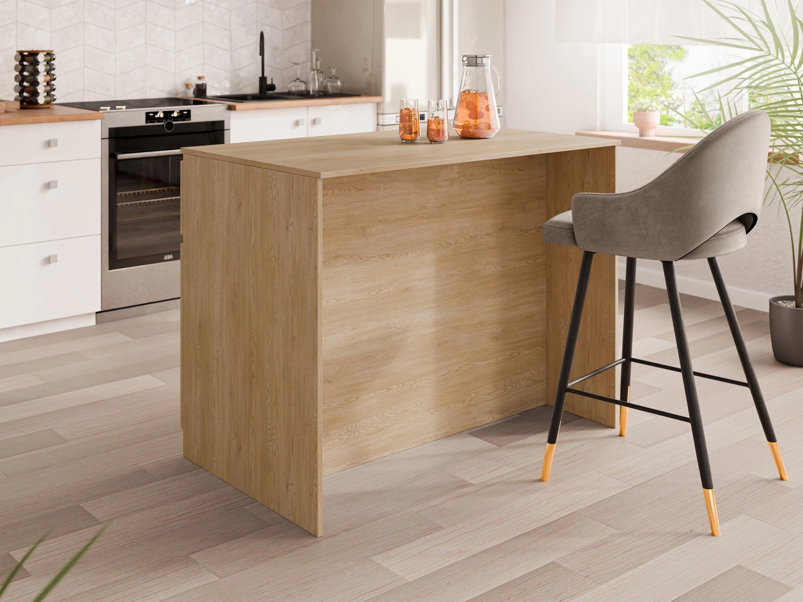 Kitchen island Comfivo Cantal (Oak)