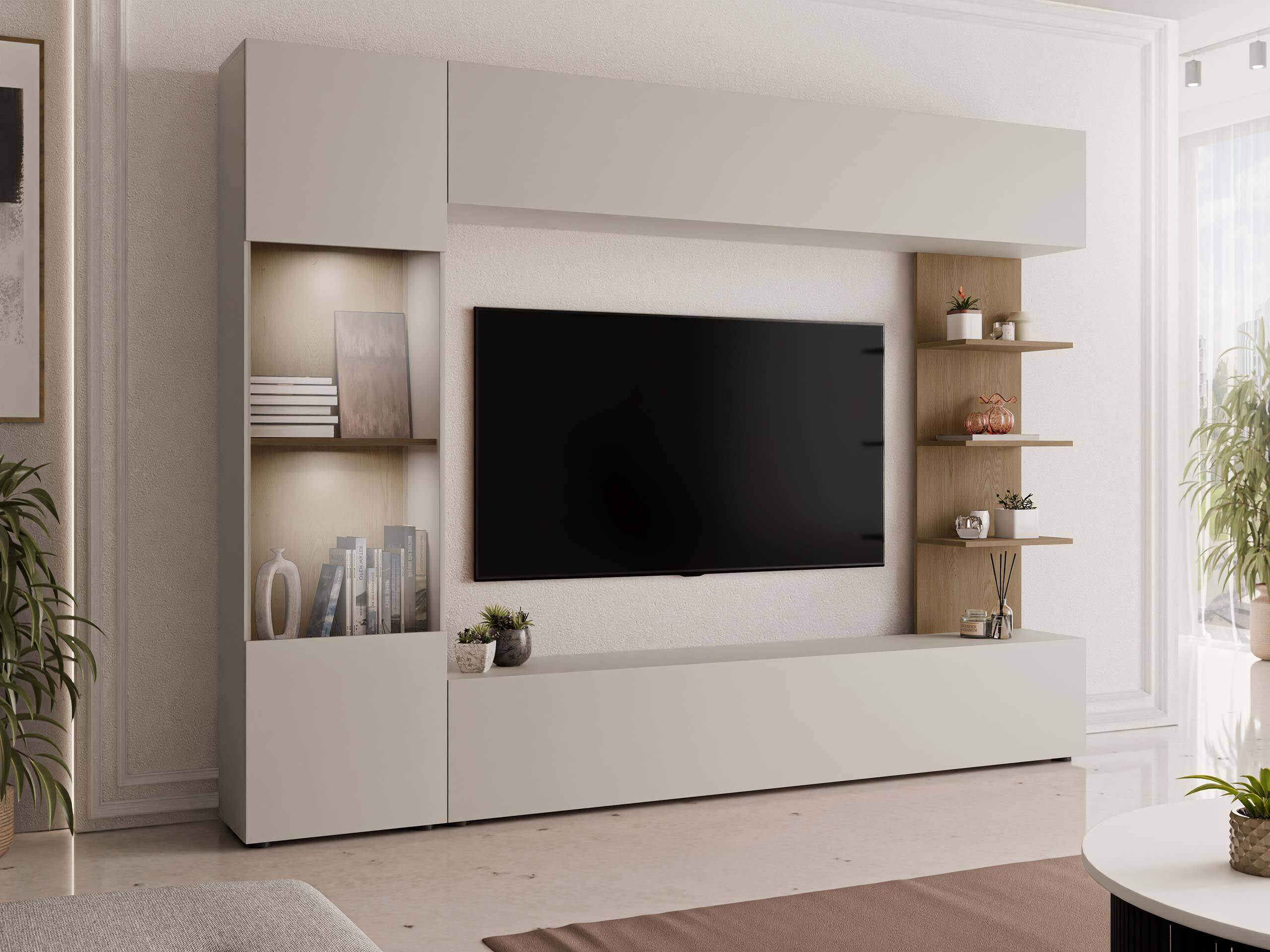 Living room set Comfivo Animus (Cashmere + Oak)