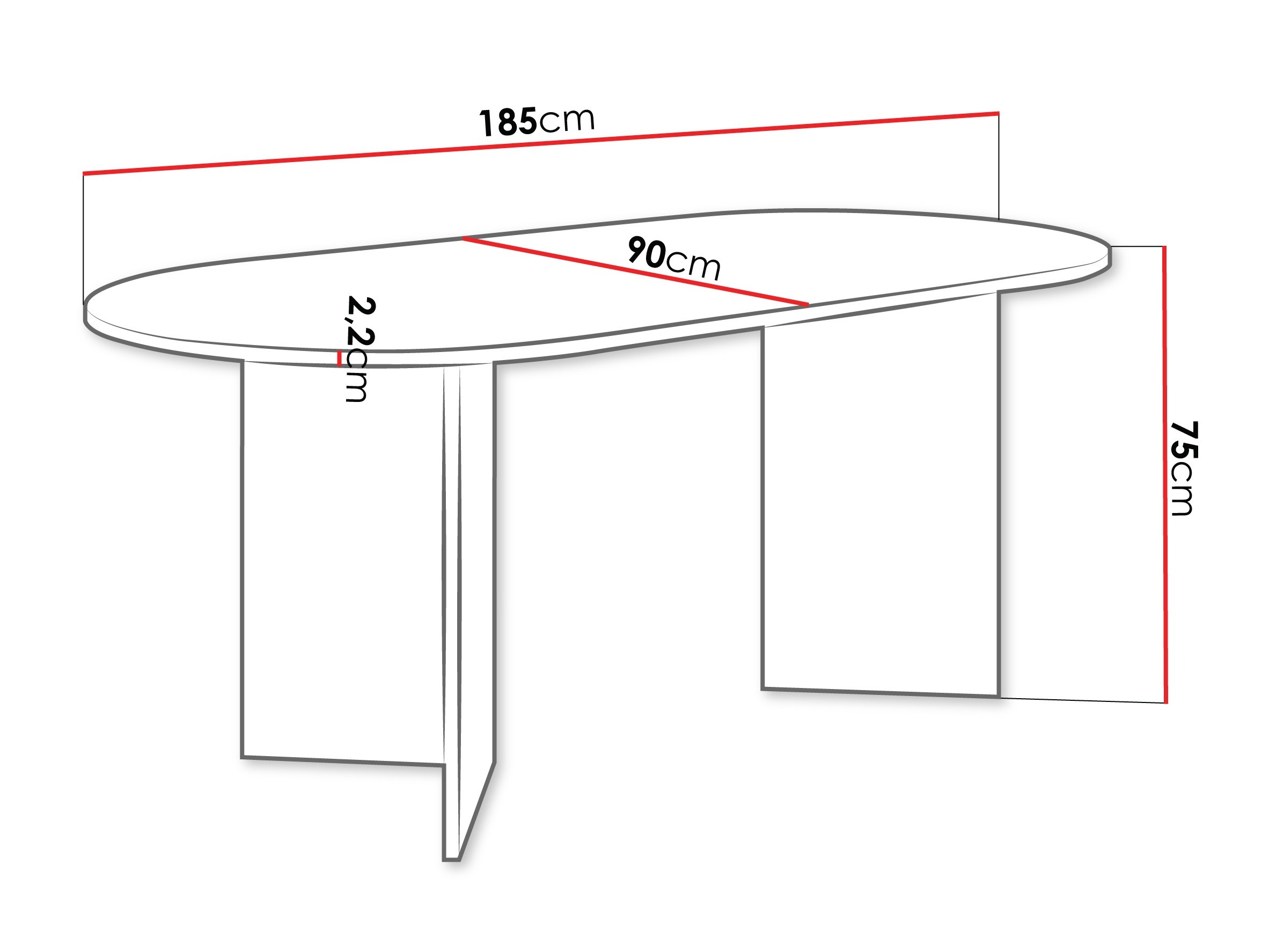 Table Comfivo Fungus (Oak)