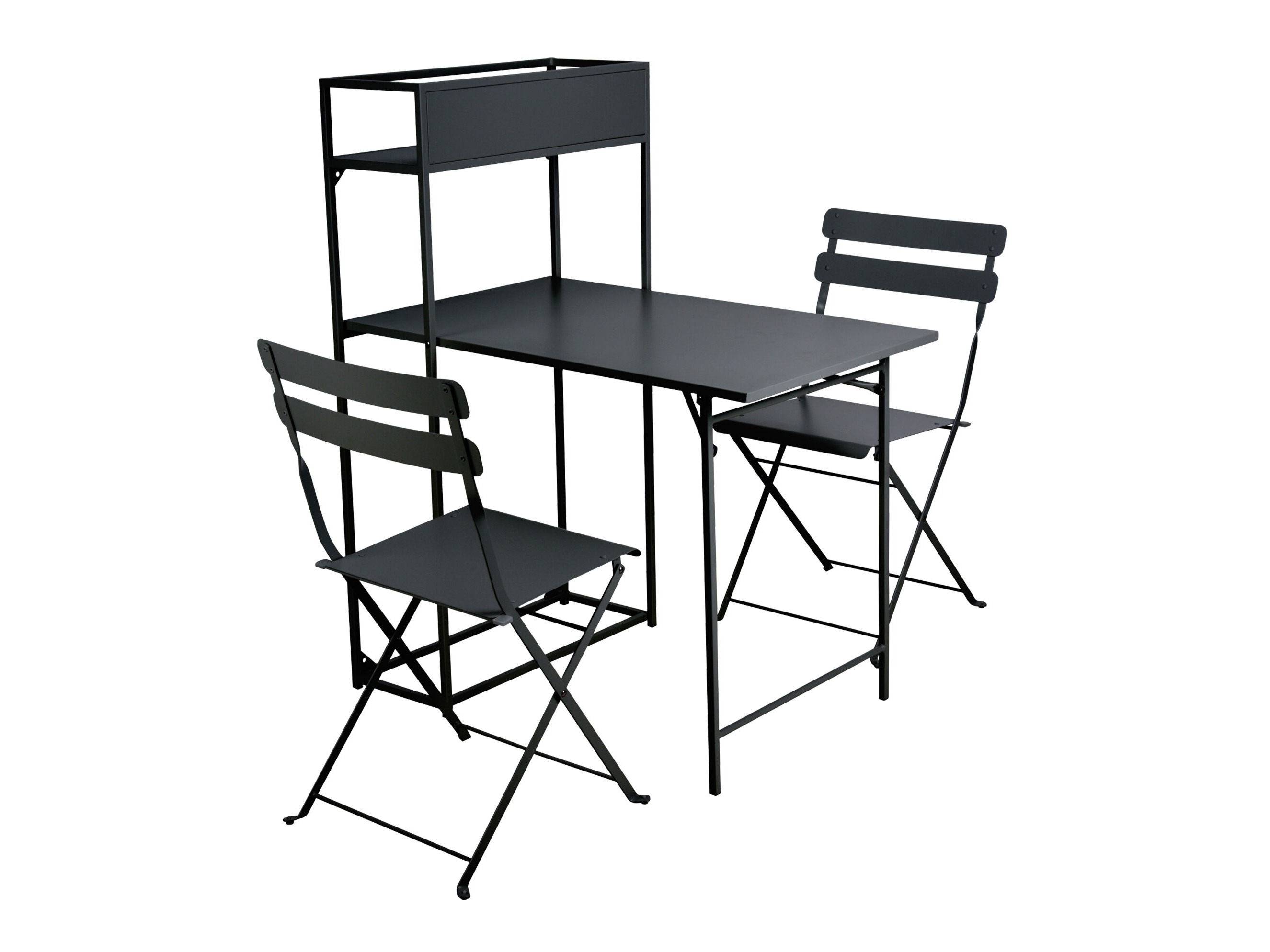 Balcony furniture set Lenitus (Black)