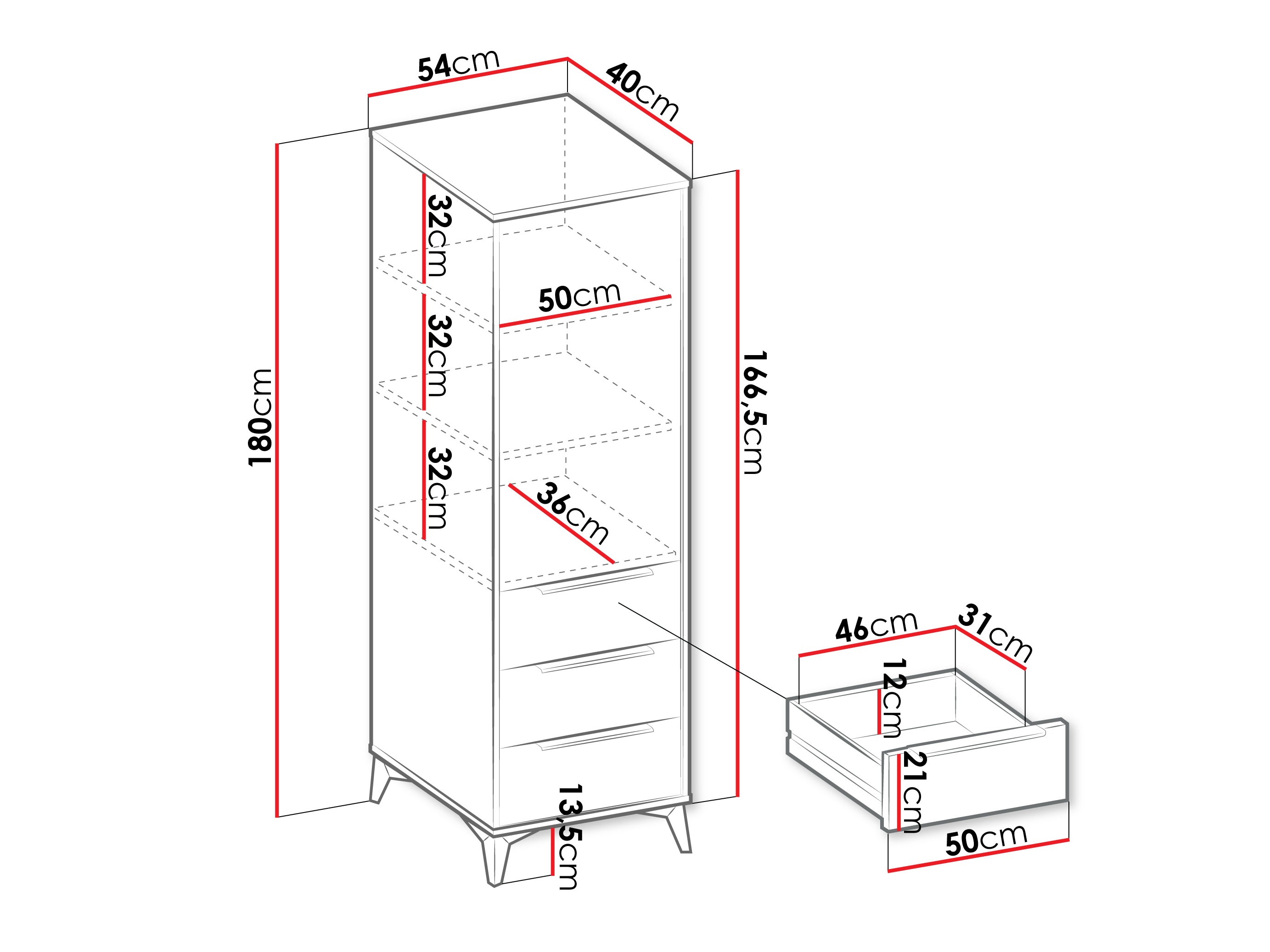 Bookcase Comfivo Citrus III