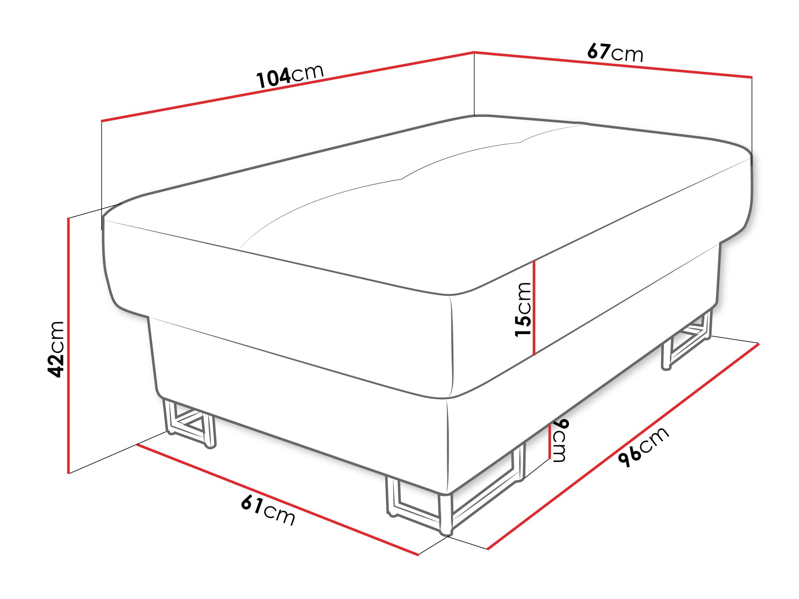 Upholstered bench Comfivo Ruta (Poso 05)
