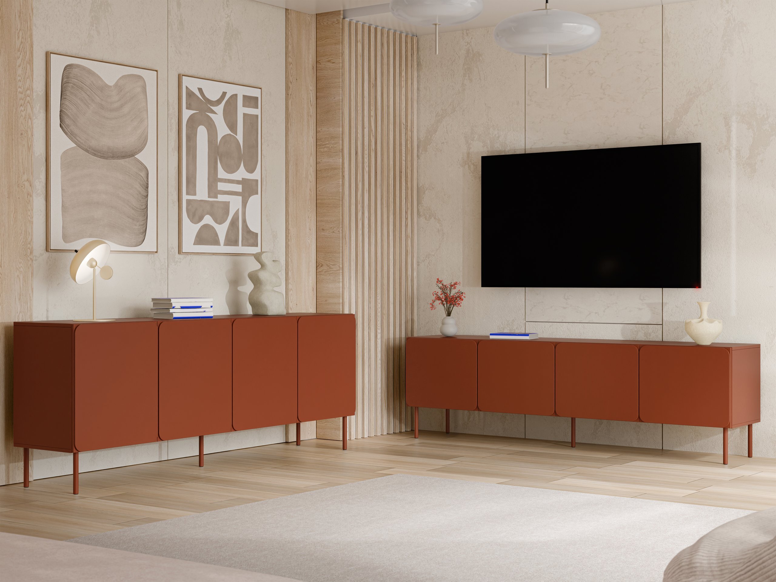 TV stand Fentore 101 (Red)