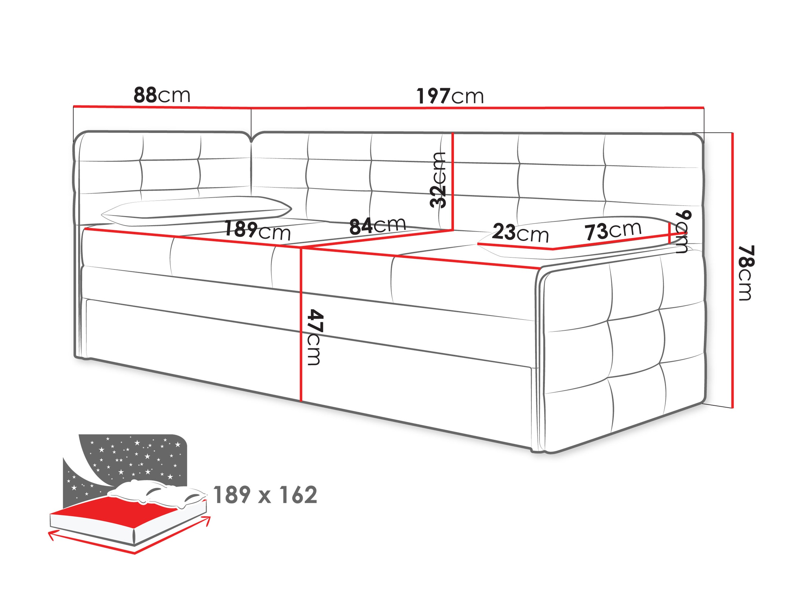 Bed Providence 199 (Polo 894)