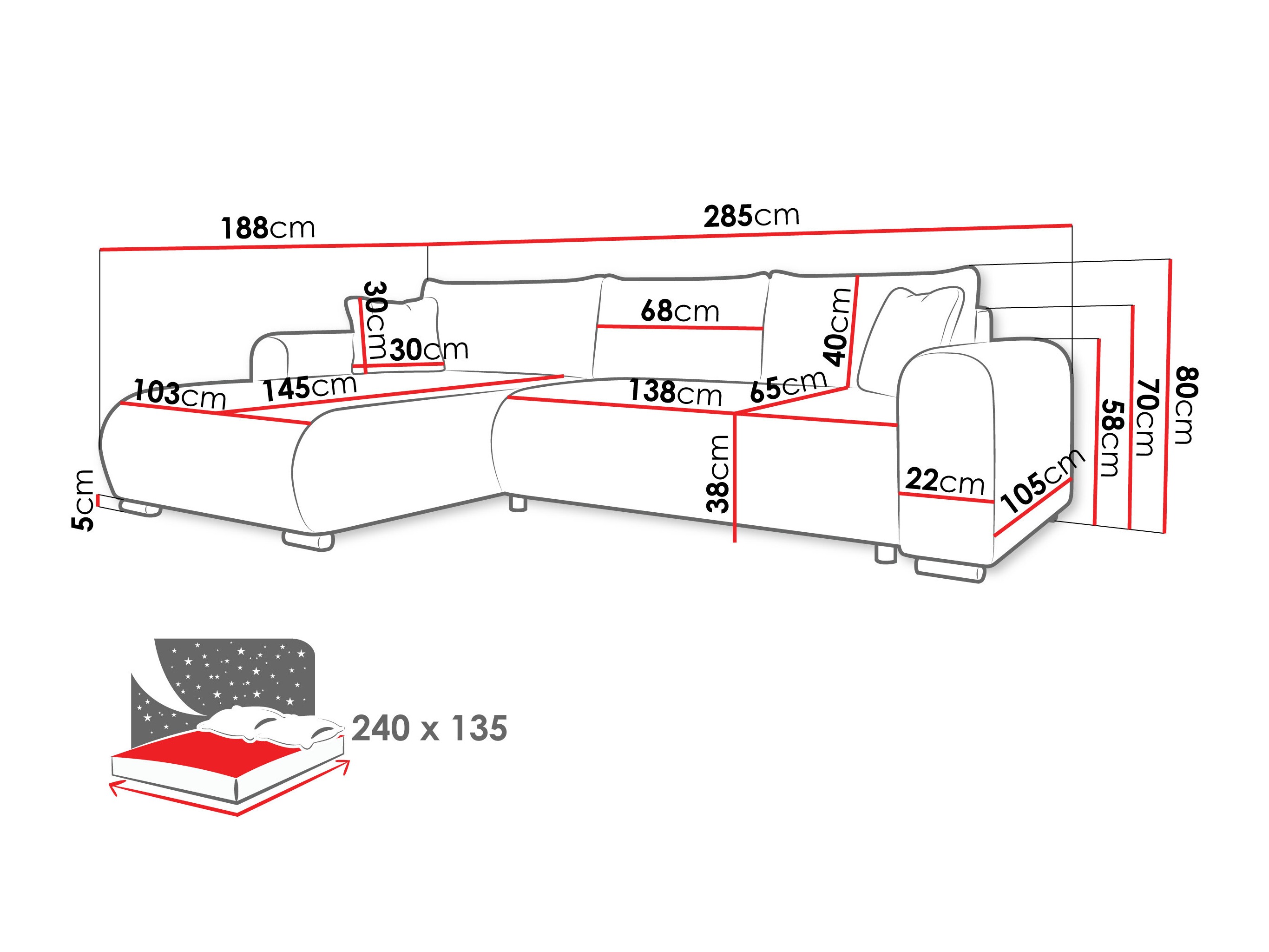 Corner sofa Comfivo Consors (Margo 227.09)
