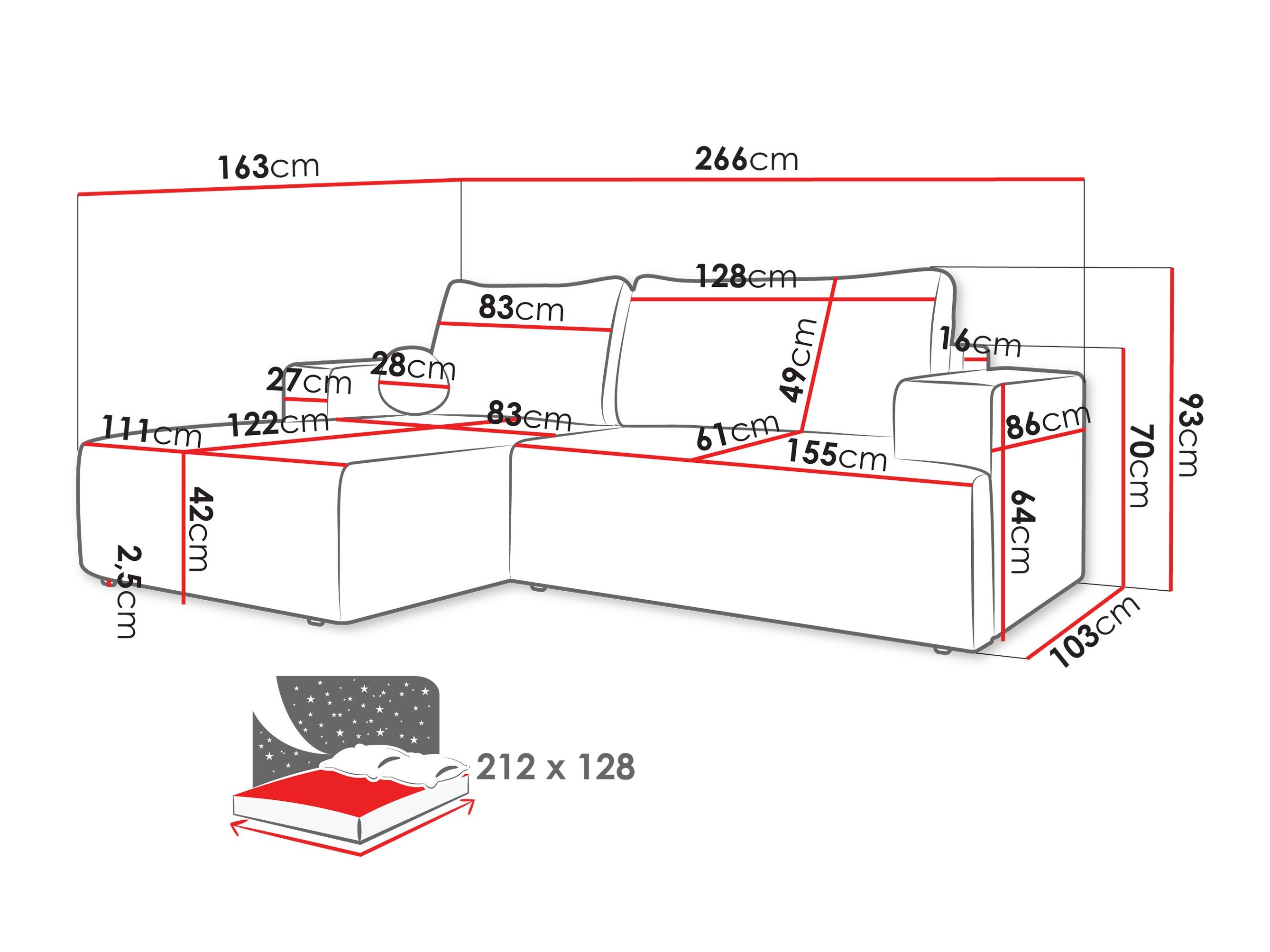 Corner sofa Comfivo Societas (Fredo 15)