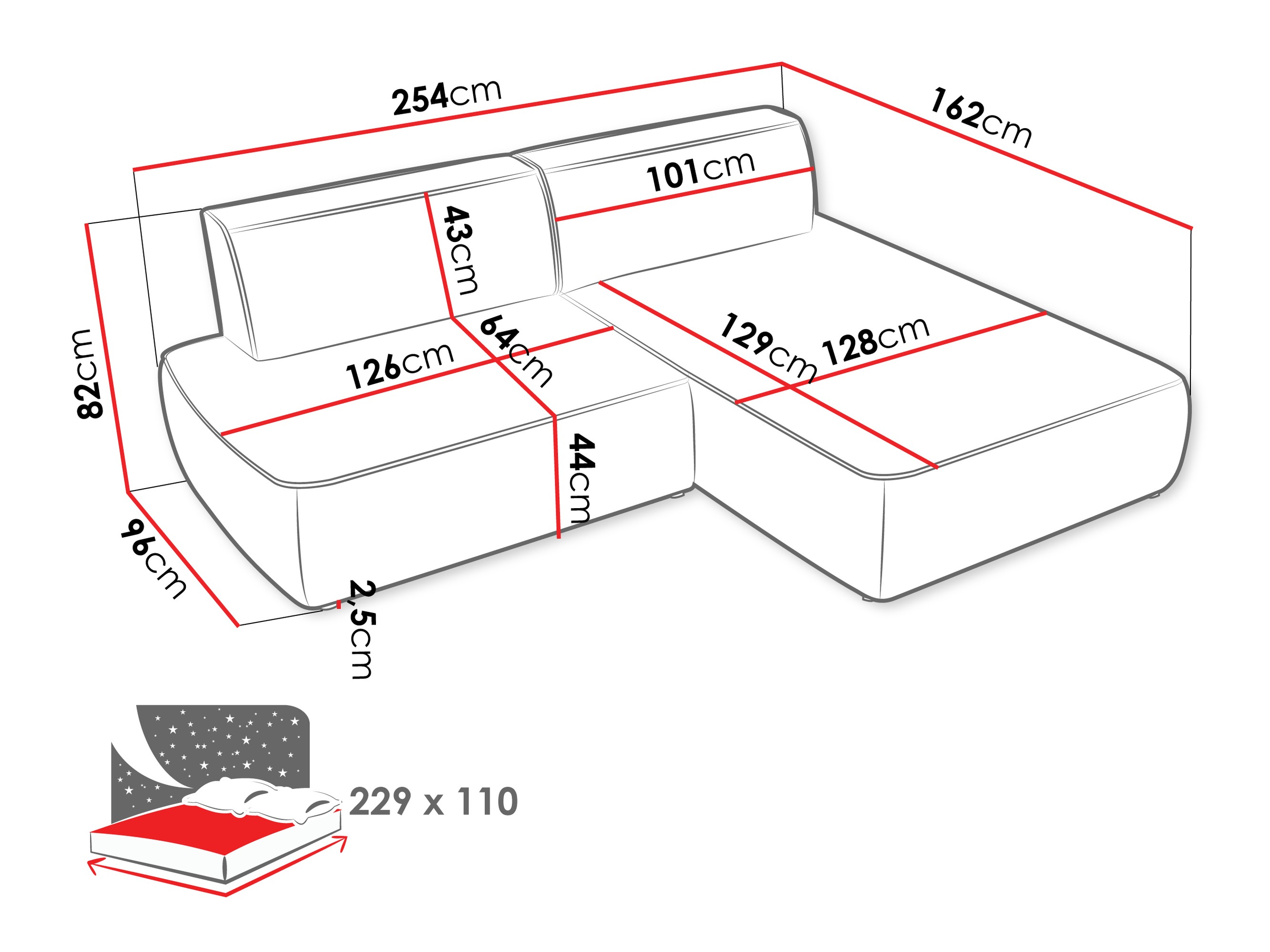 Corner sofa Comfivo Soror (Velo 621)