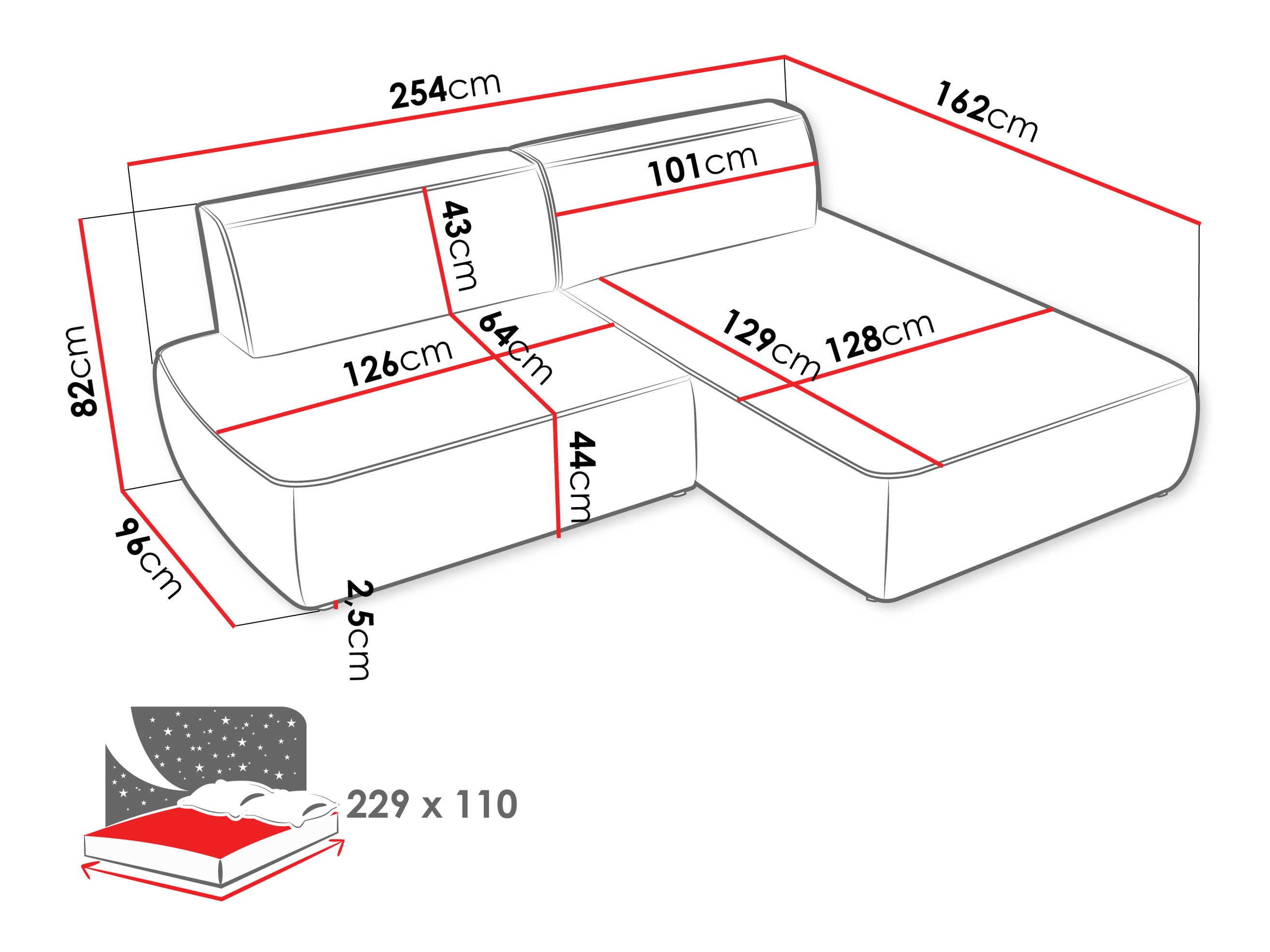 Corner sofa Comfivo Soror (Velo 621)