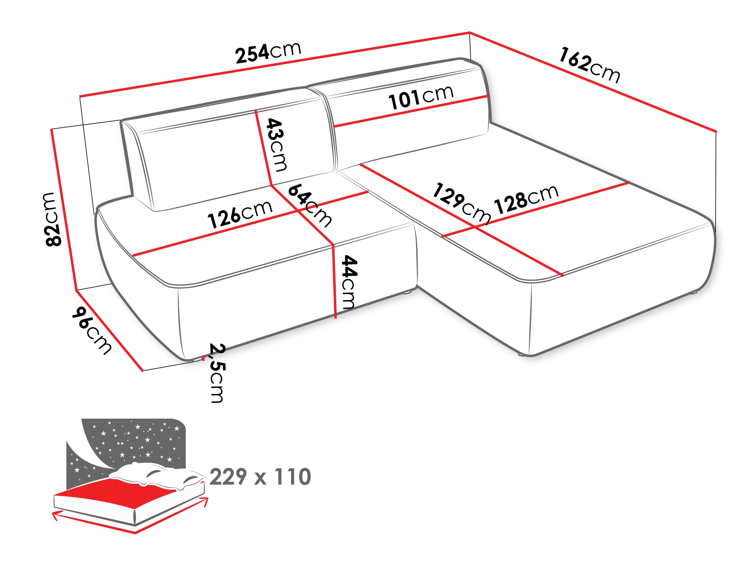 Corner sofa Comfivo Soror (Velo 635)