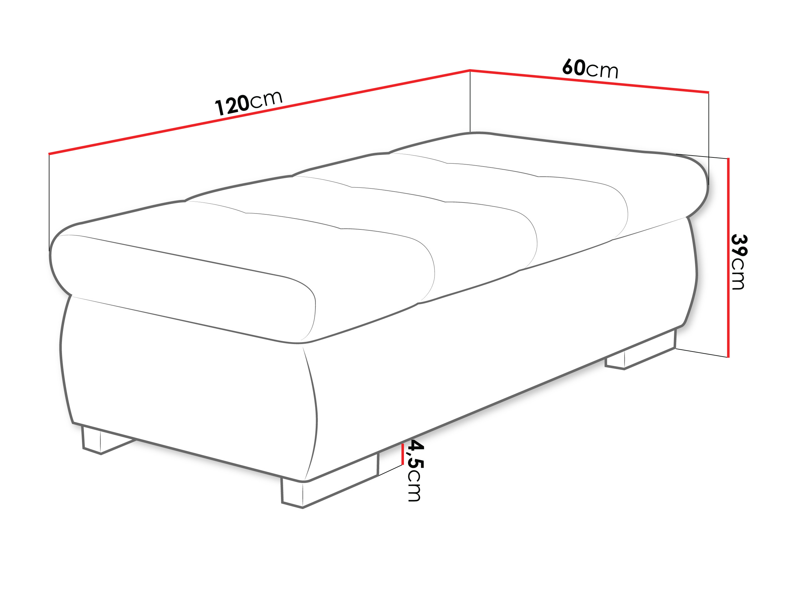 Upholstered bench Comfivo Nitor I (Uttario Velvet 2955)