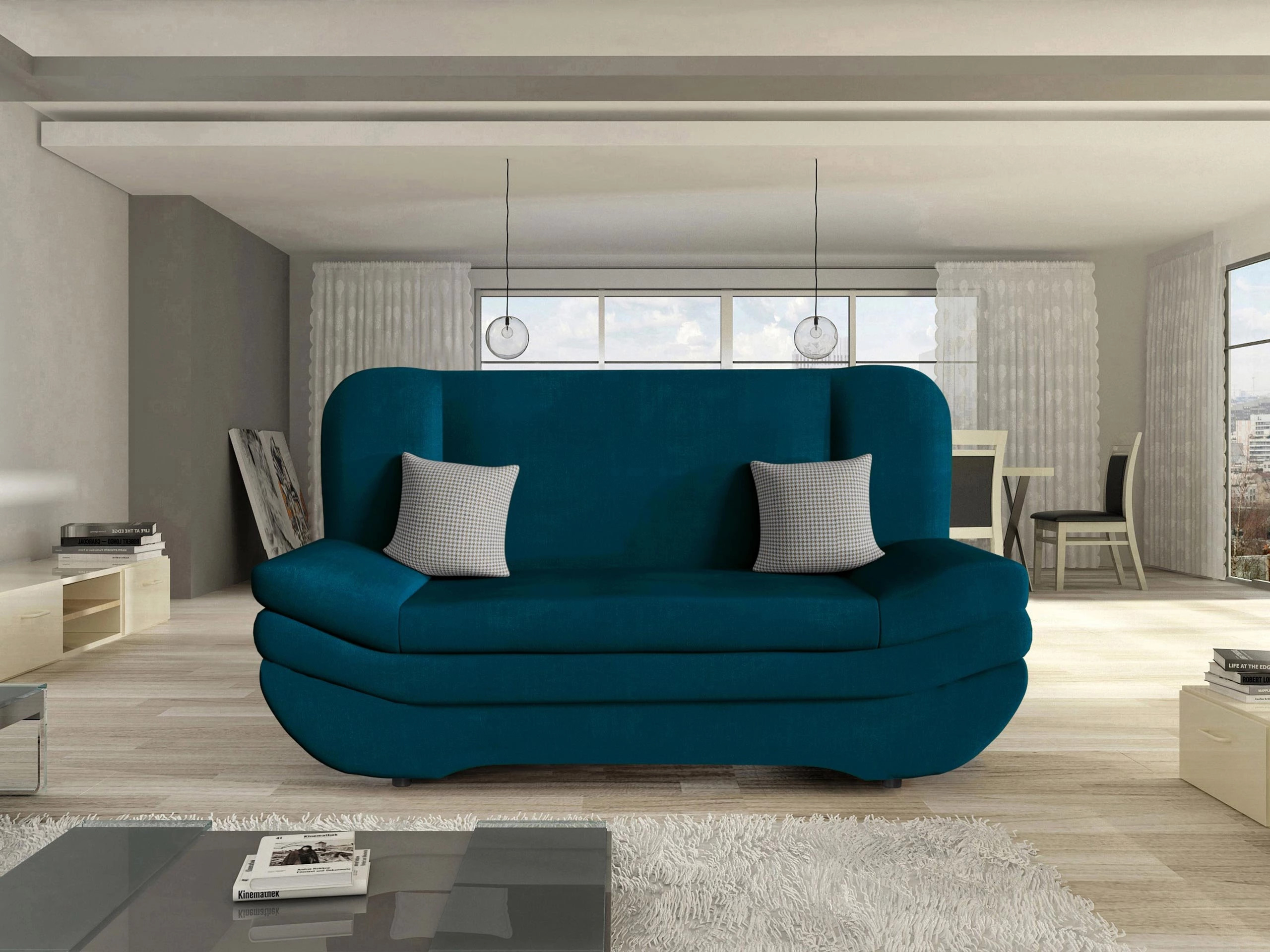 Sofa bed Comfivo Silva (Venus Velvet 2911 + Kenia 796)