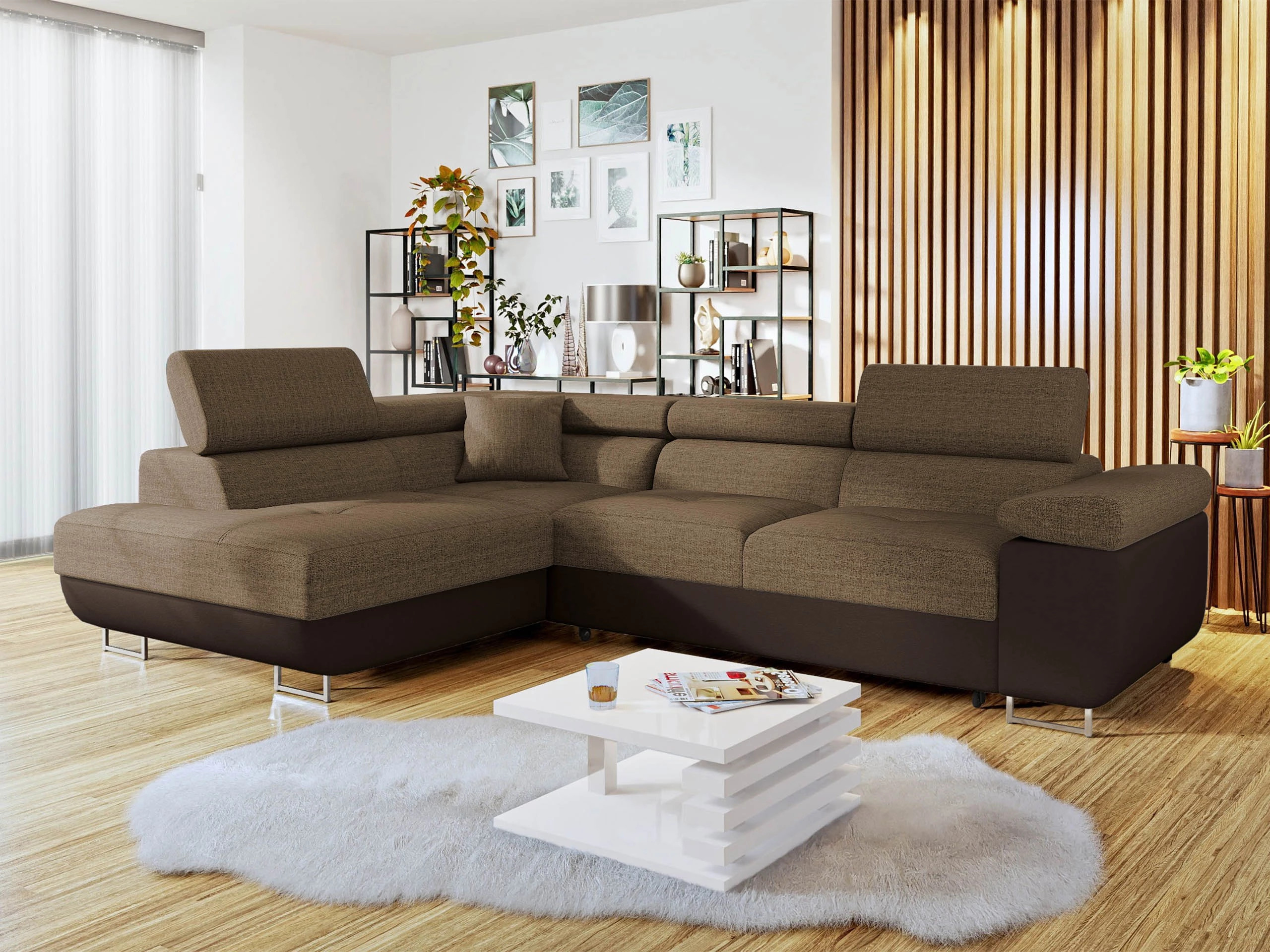 Corner sofa Comfivo Vinetum (Soft 066 + Lux 03)