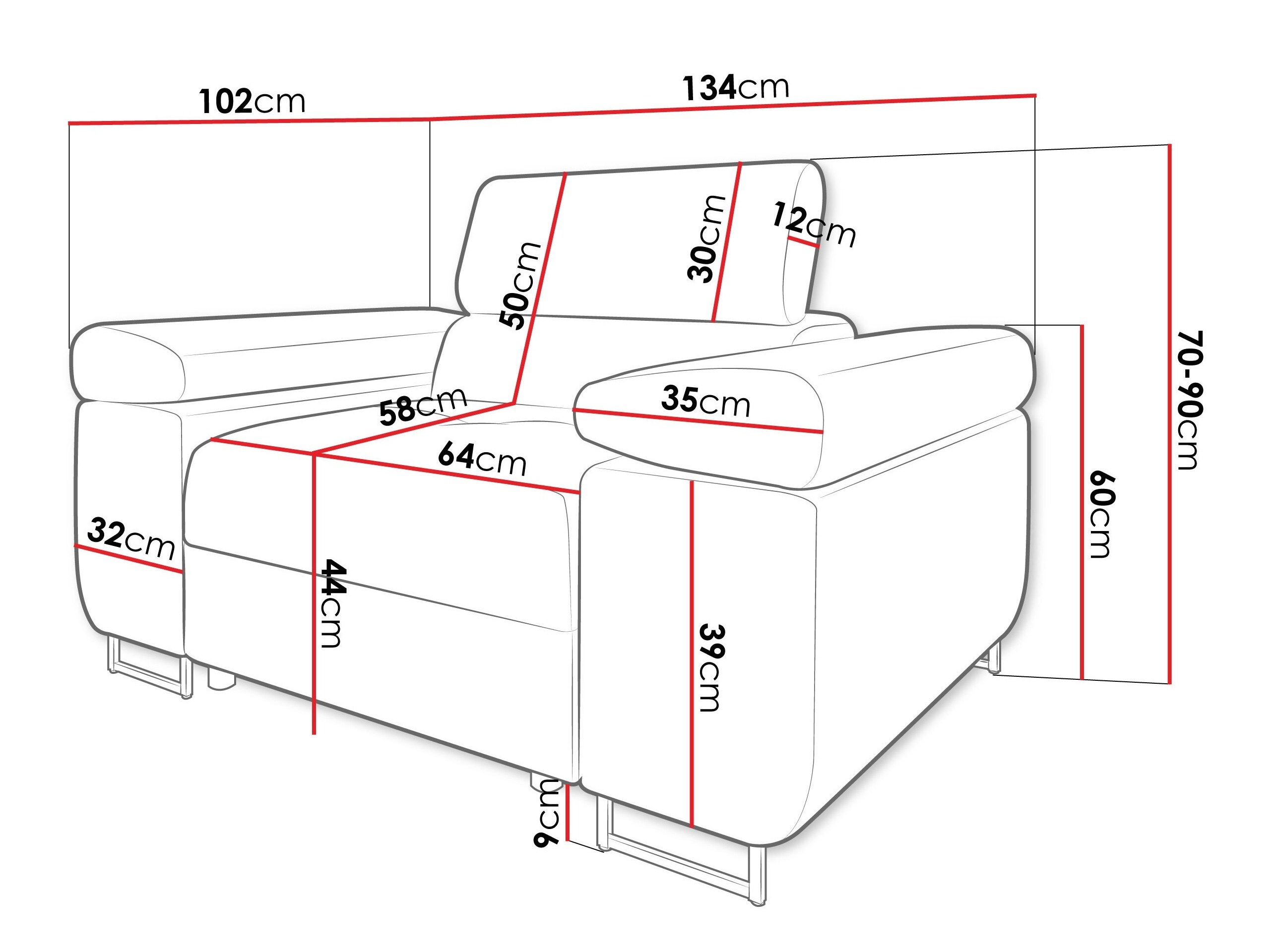 Armchair Comfivo Vinetum (Lumo 40)