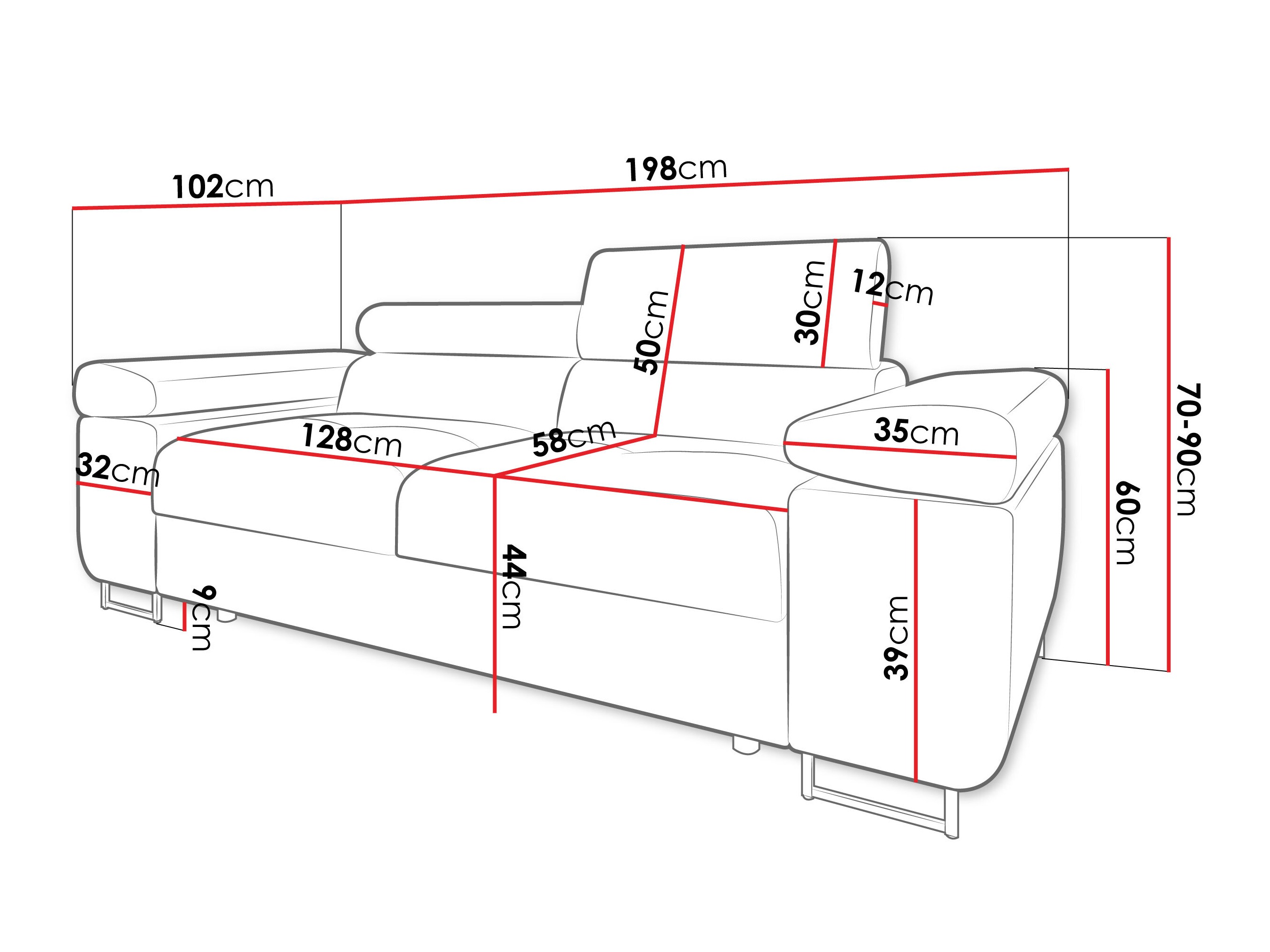 Sofa Comfivo Vinetum II (Soft 029 + Lux 05)