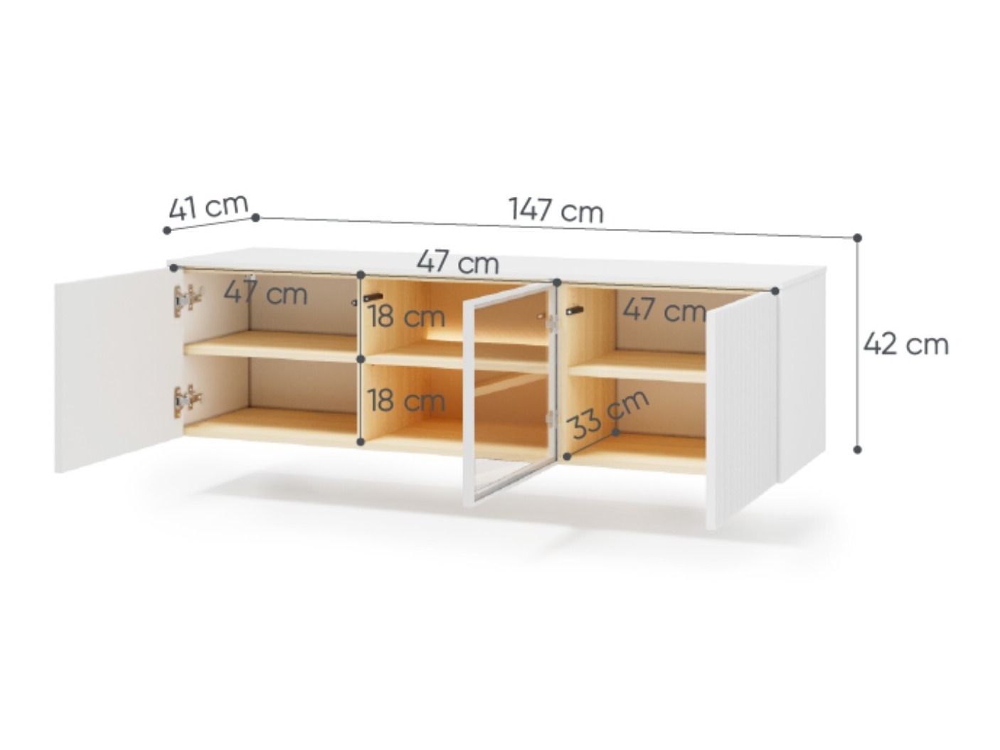 TV stand Mirbelo 108