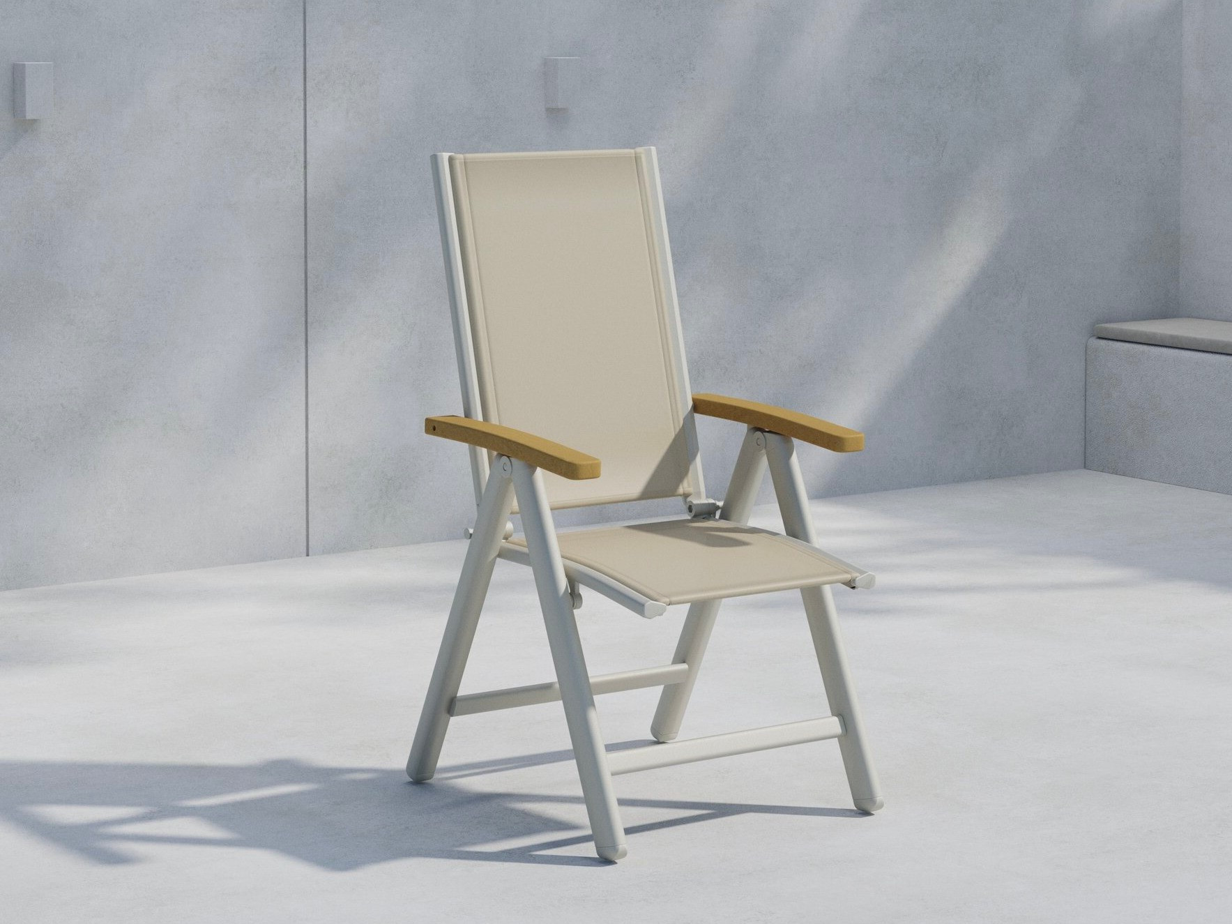 Outdoor chair Dallas 2848 (Beige + Teak)