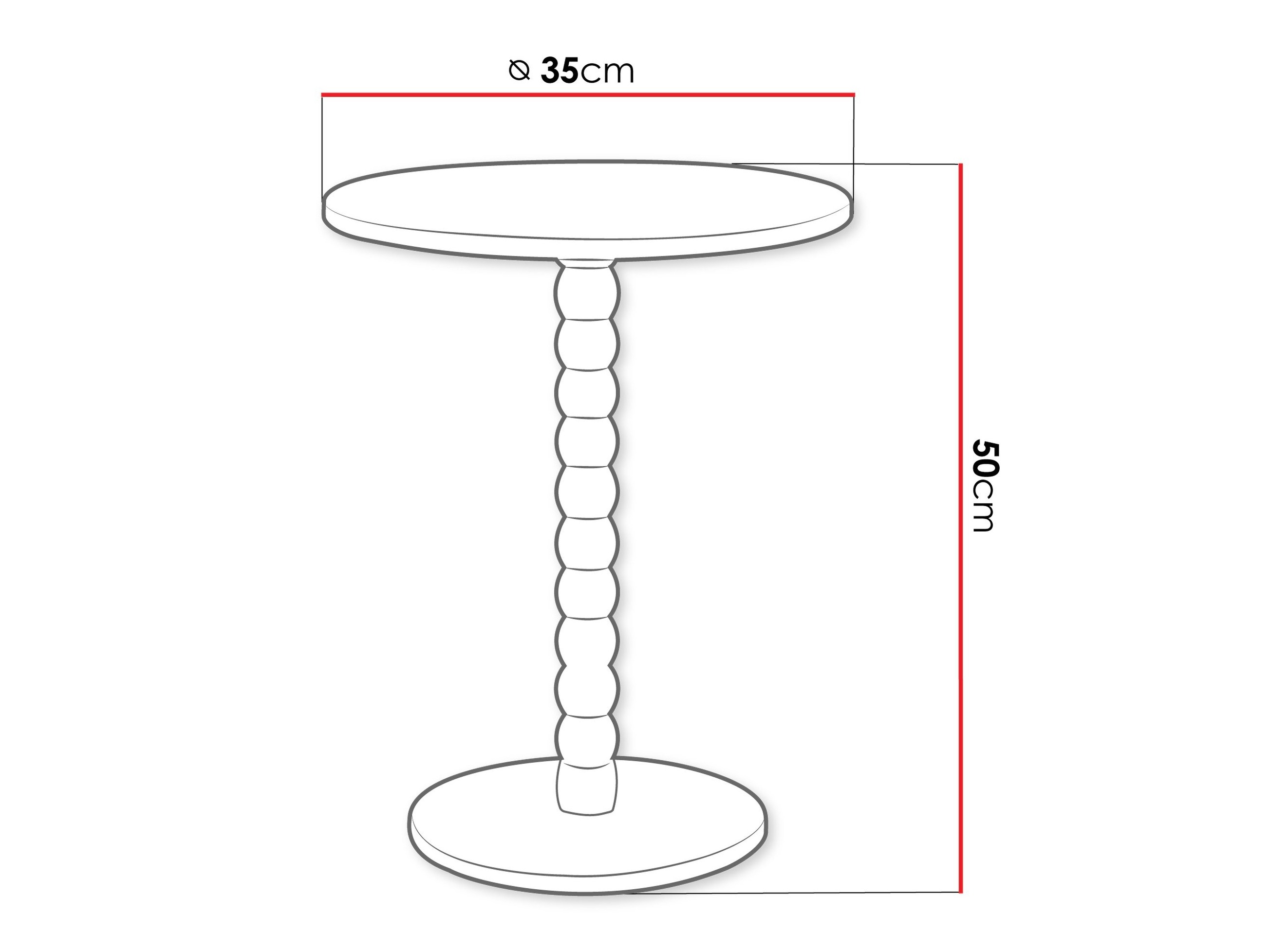 Side table Ludus (White)