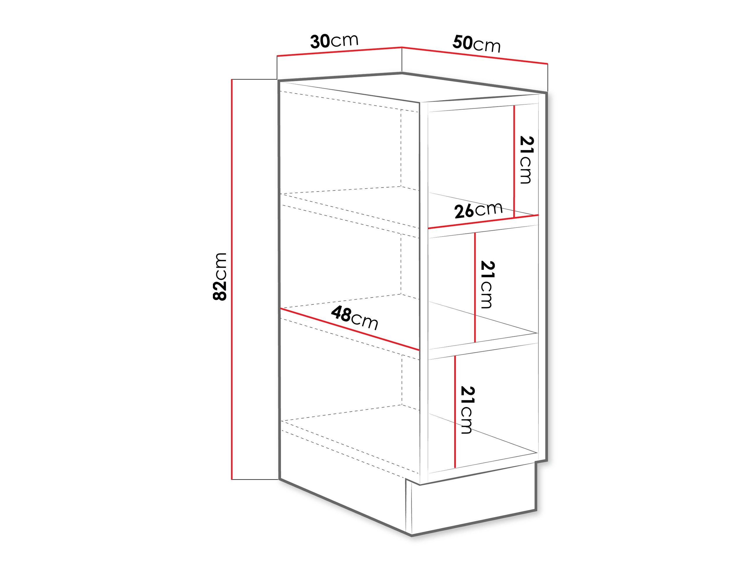 Bookcase Sole 106