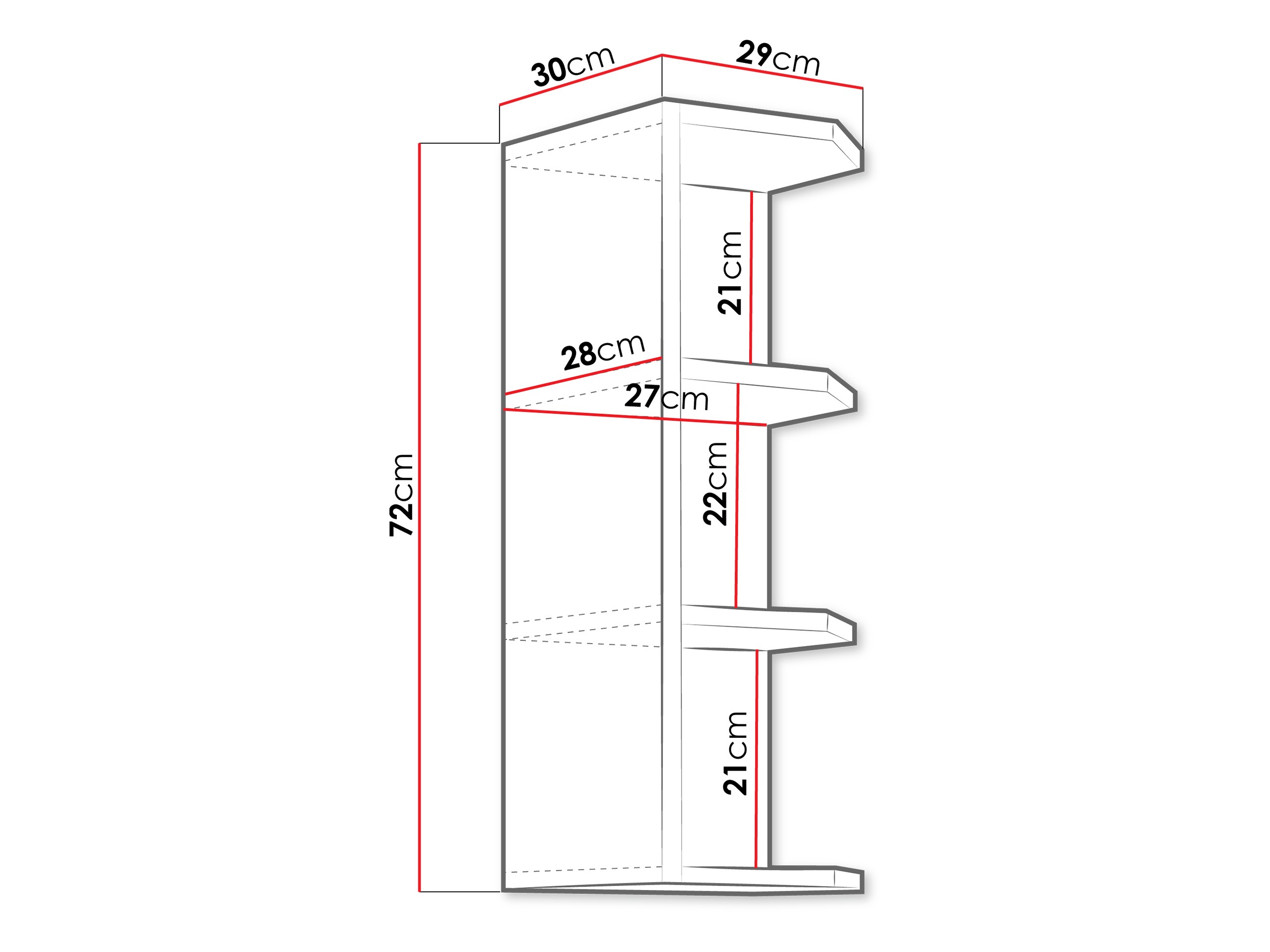 Wall shelf Sole 109