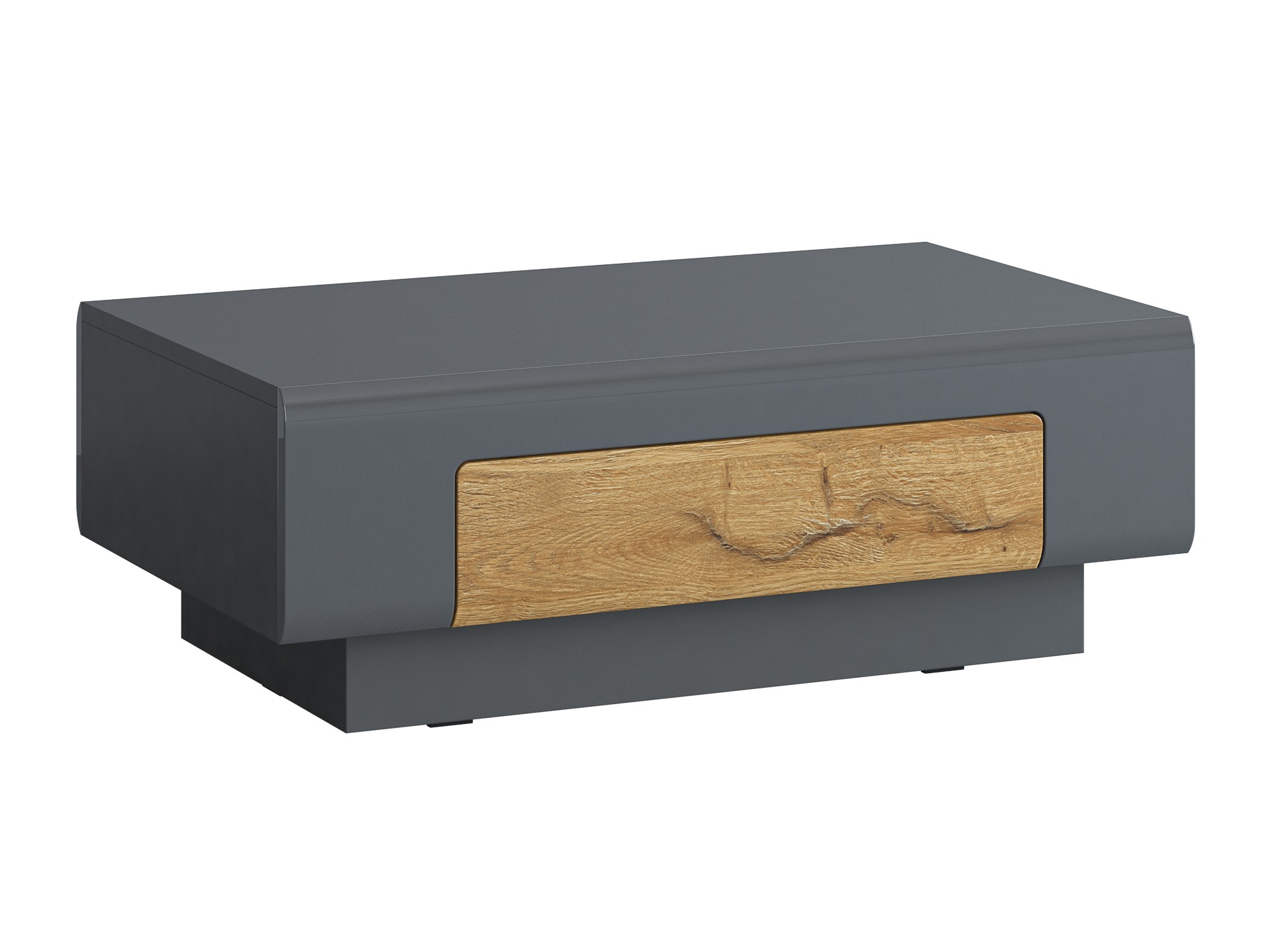 Coffee table Torsone 111 (Anthracite + Gloss anthracite + Grandson oak)
