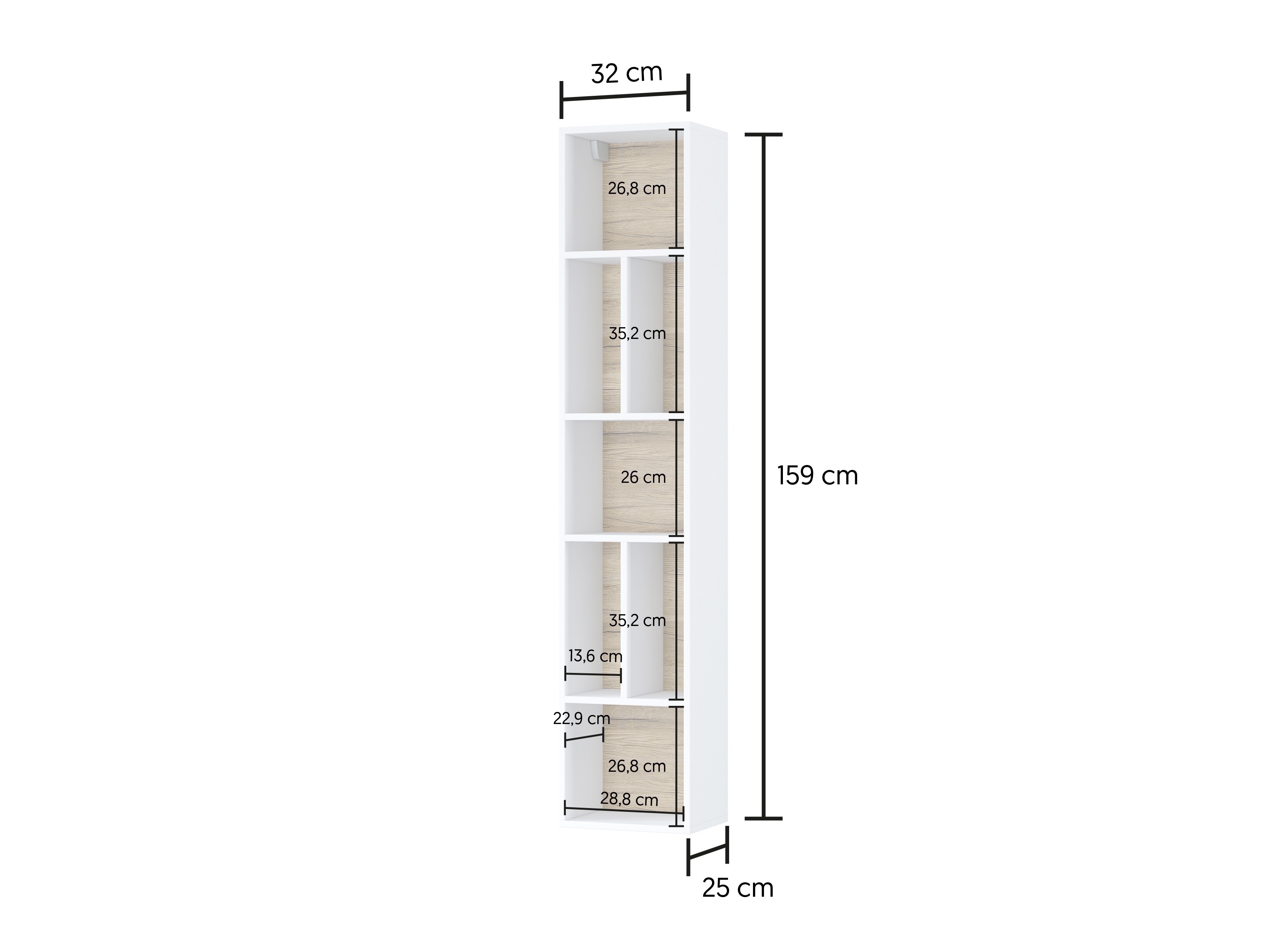 Wall shelf Torsone 106 (White)