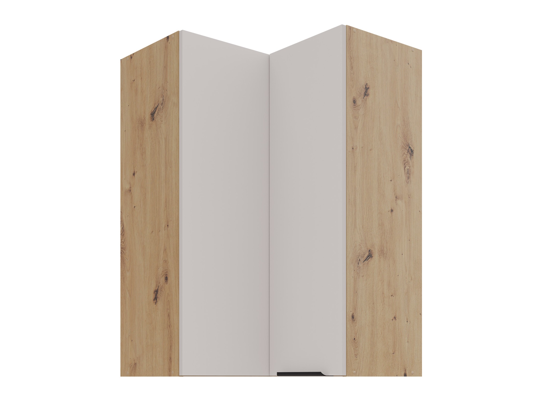 Modular wall-mounted corner cabinet Sole 145